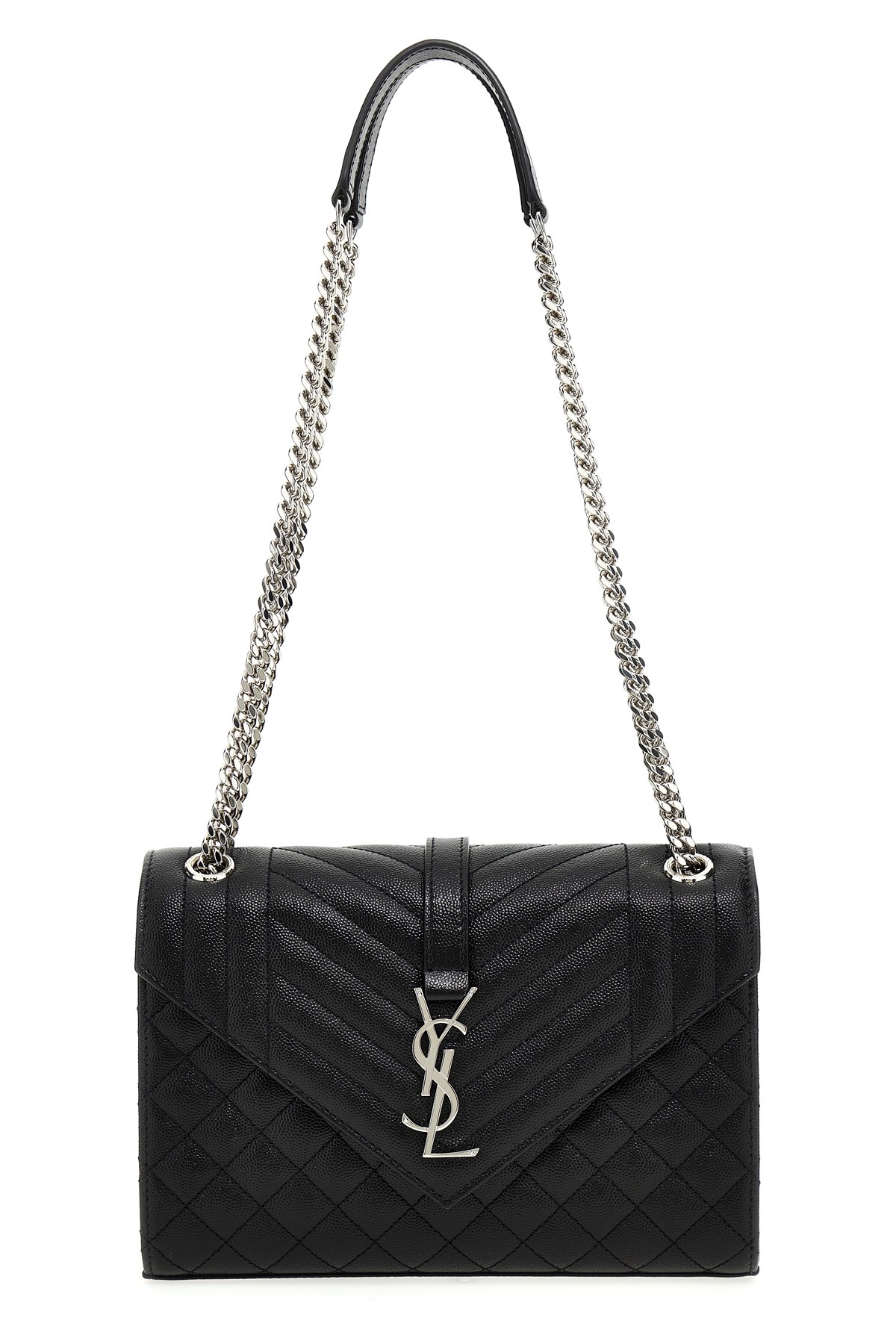 Shop Saint Laurent 'envelope' Midi Crossbody Bag