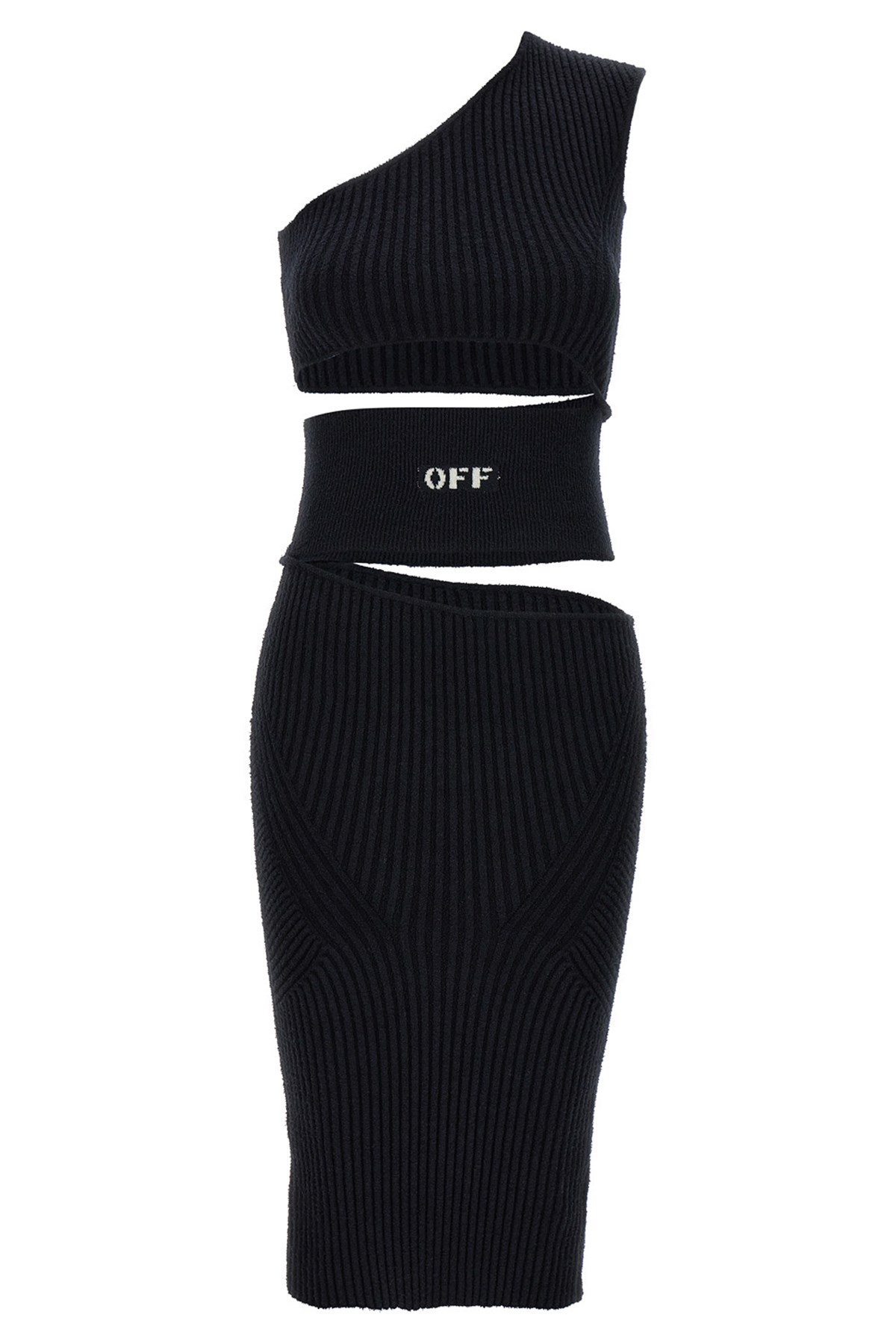 Off-white Black Abito Micro Boucl