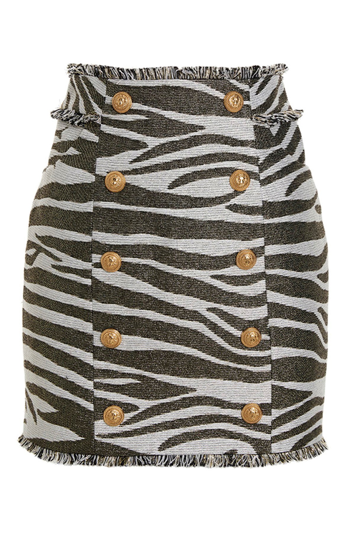 'Lurex Zebra' Skirt - Size 34 FR