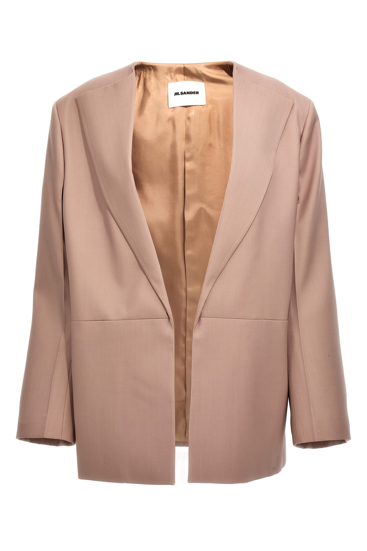 Jil Sander Single-breasted Blazer Jacket Blazer And Suits Beige