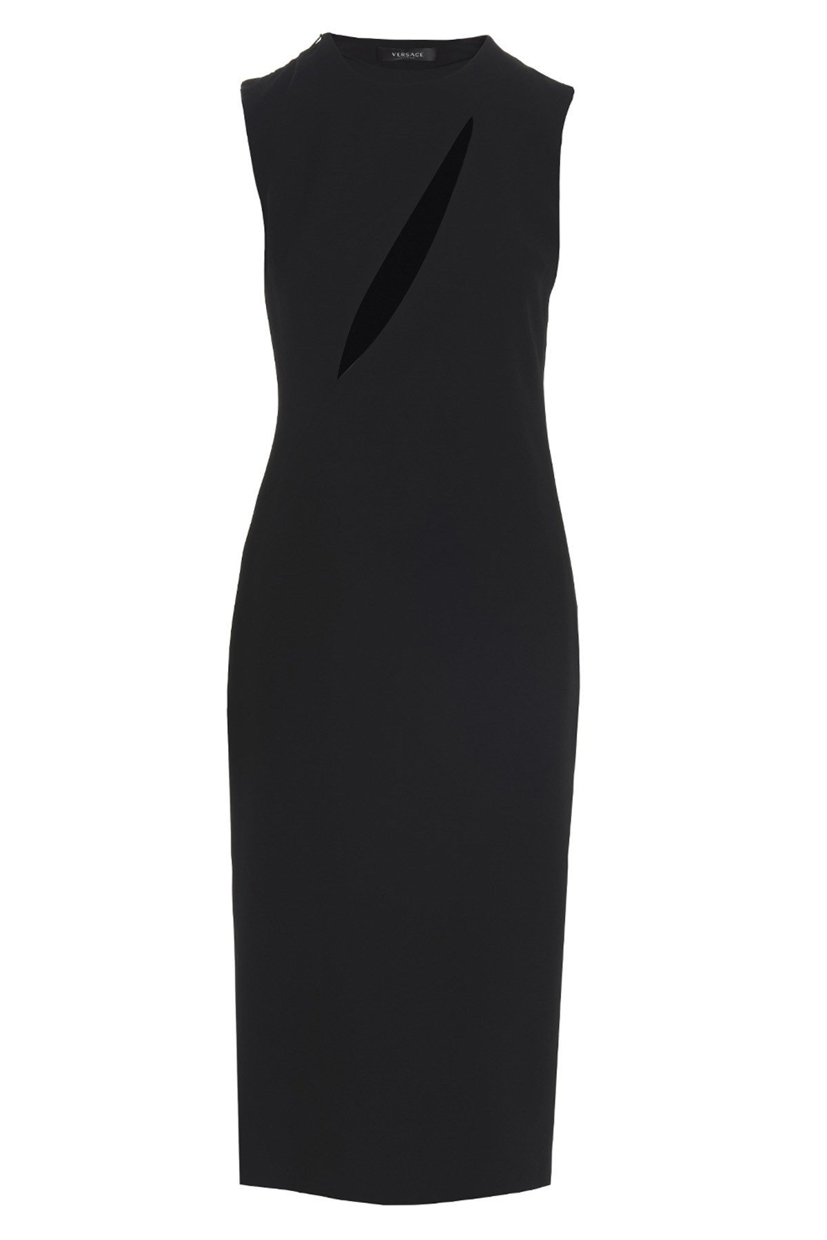 Versace Cut Out Midi Dress Skirts Black