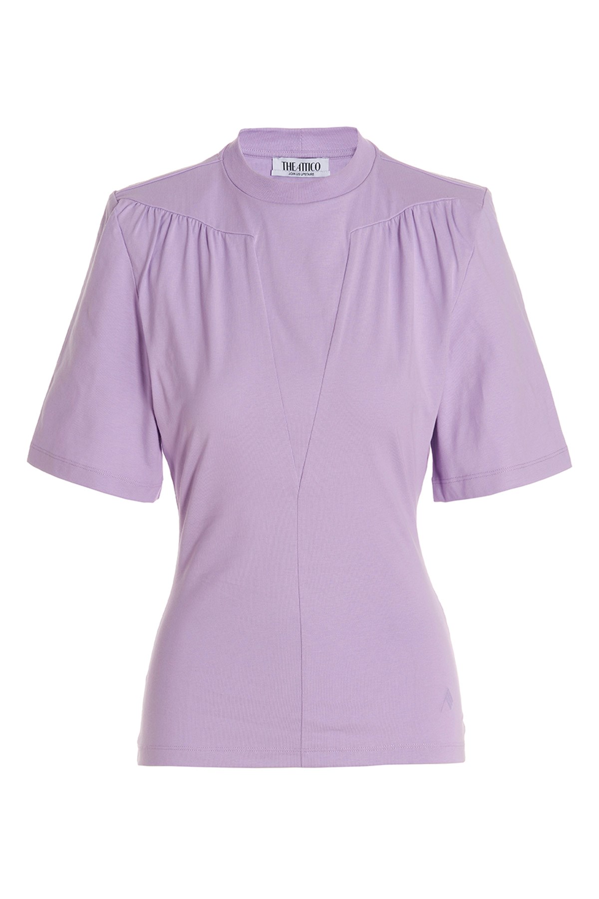 Attico Jewel Cut-out Cotton T-shirt