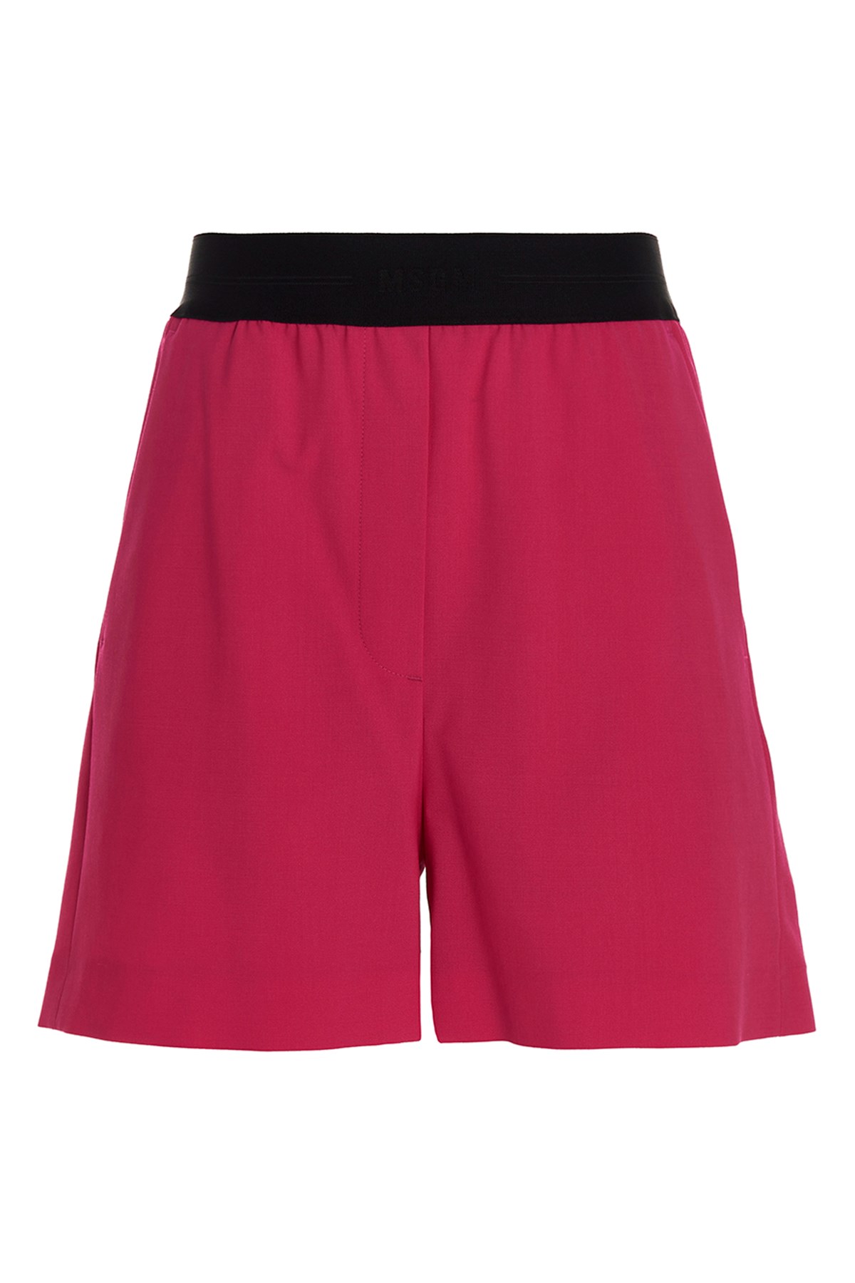 Shop Msgm Wool Bermuda Shorts