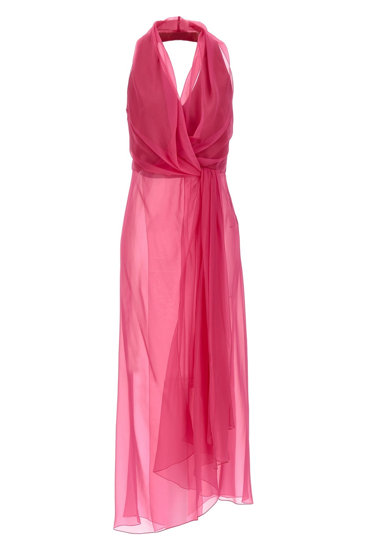 Alberta Ferretti Fuchsia Chiffon Top