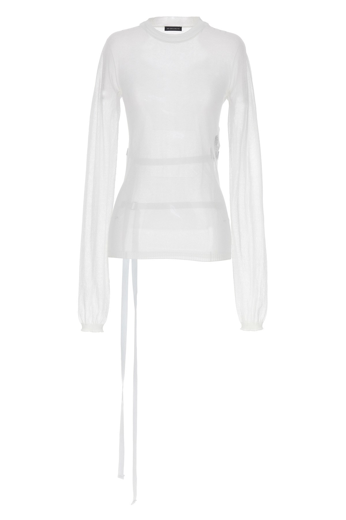 Ann Demeulemeester Suéter Cuello Redondo - Blanco In White