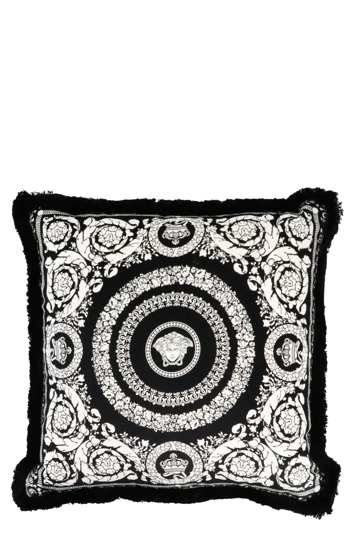 Versace Home 'barocco Foulard' Small Cushion In Multi