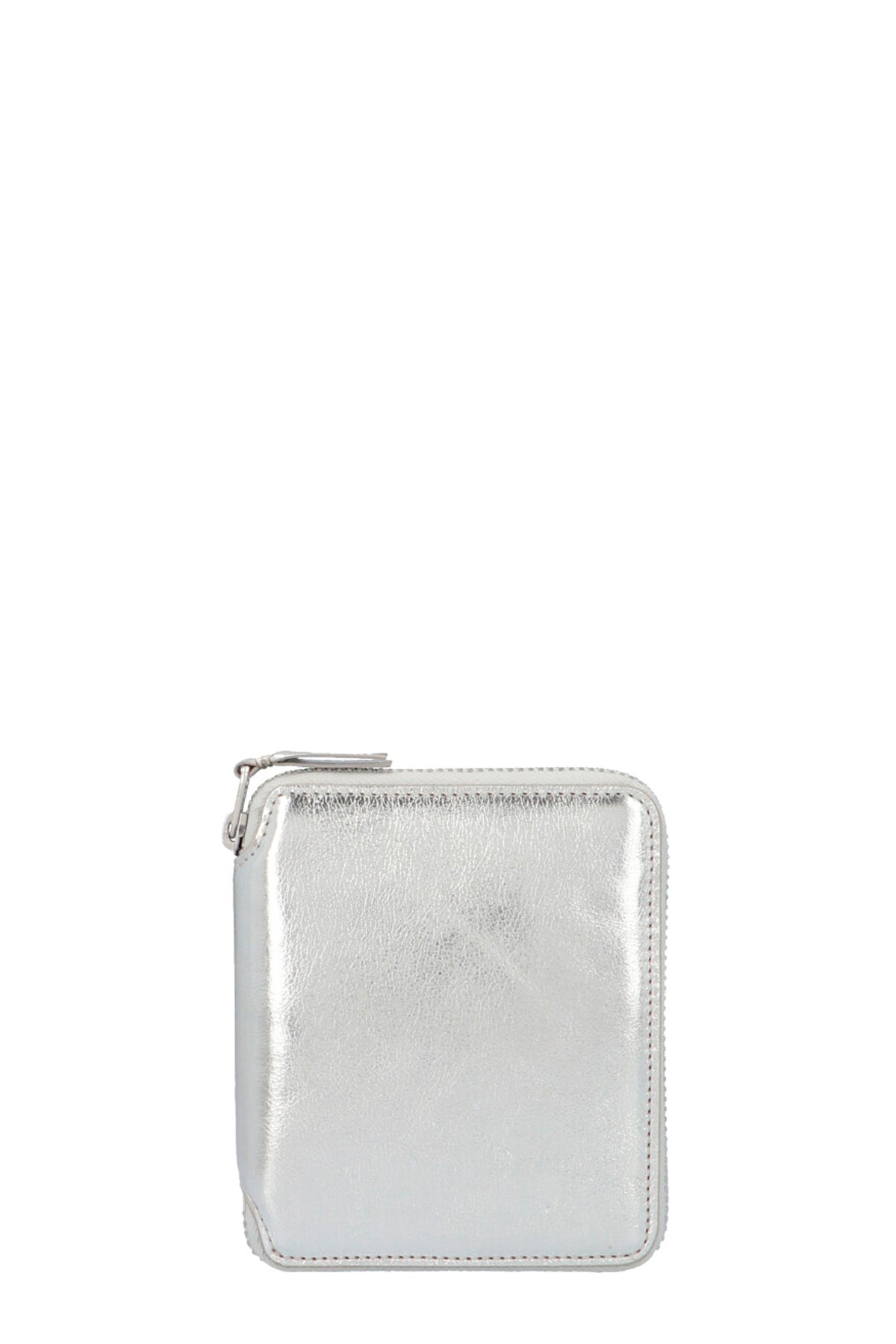 Comme Des Garçons 'classic Leather Line' Wallet In Silver