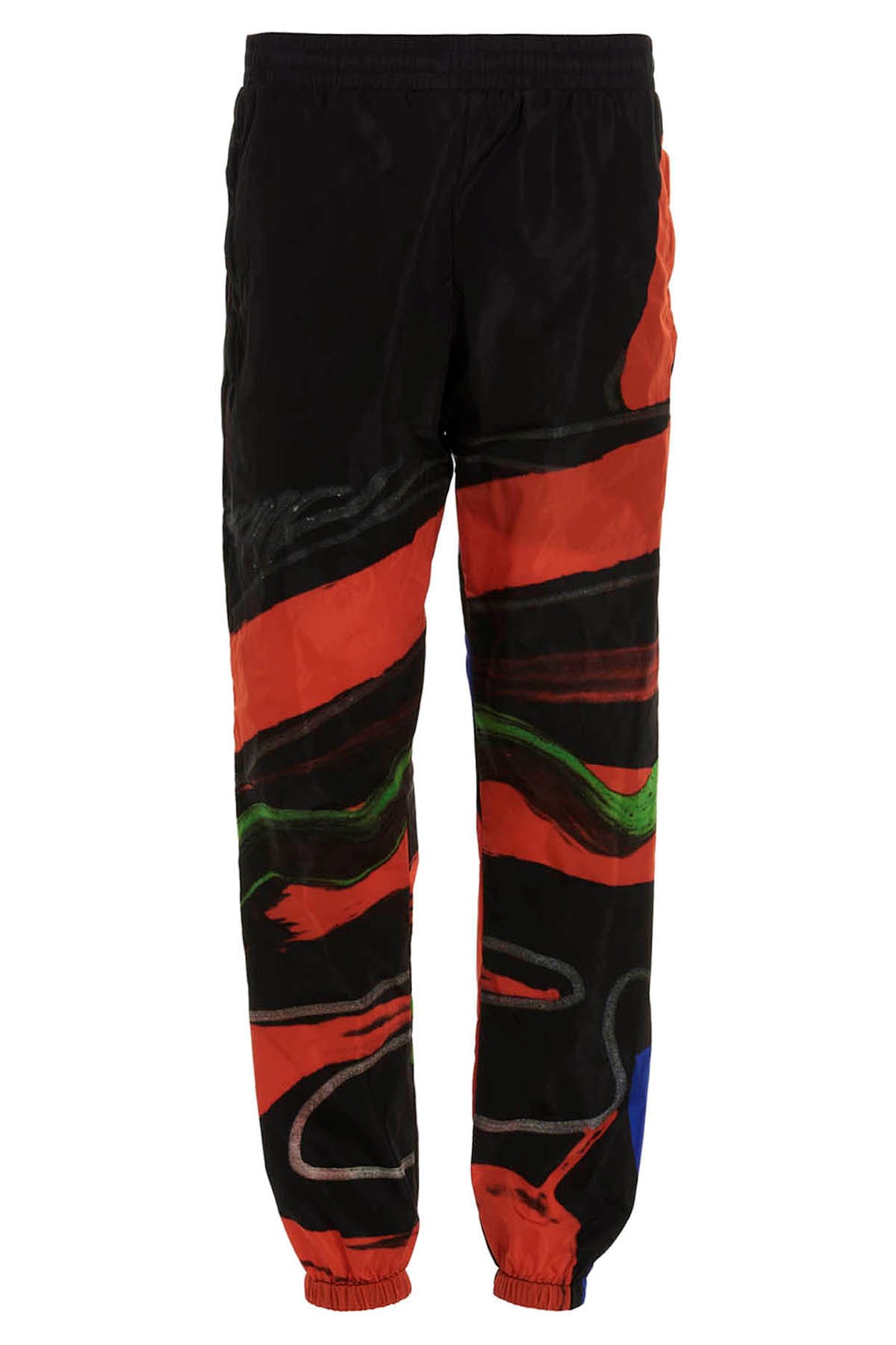 Moschino Abstract Pattern Lightweight Joggers With Elastic Waistband In Multi