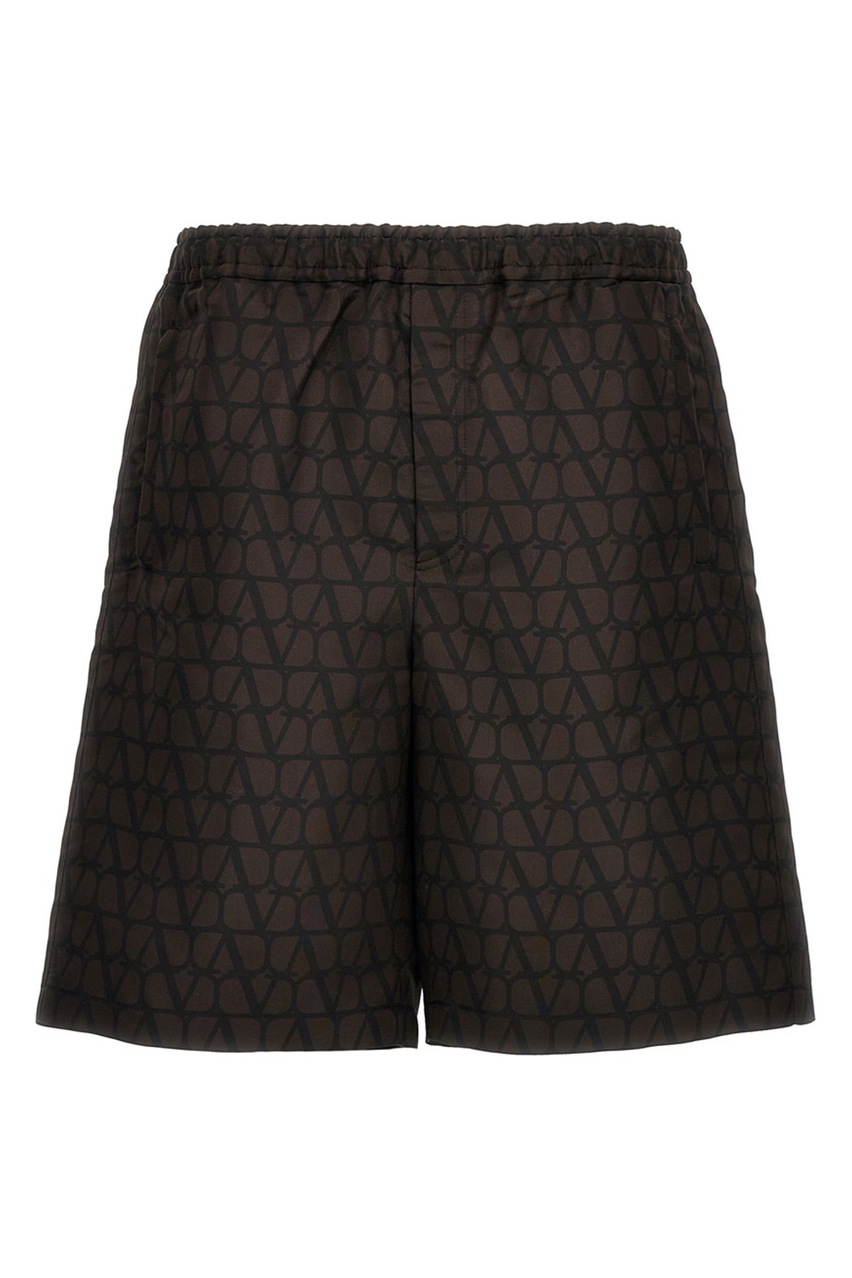 Valentino Iconographic Print Bermuda Shorts In Multi