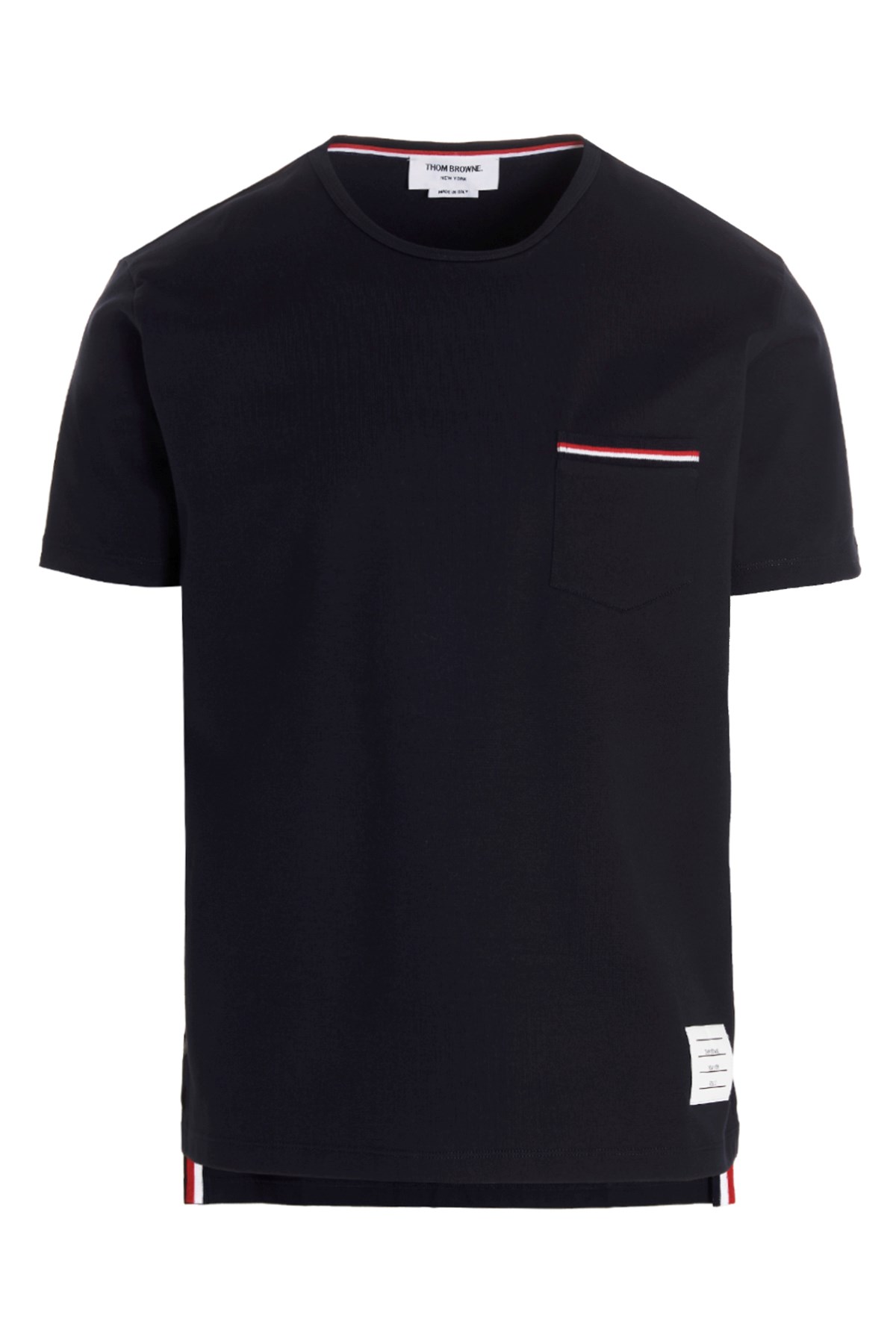 Thom Browne Jersey Cotton Short Sleeve Pocket Tee