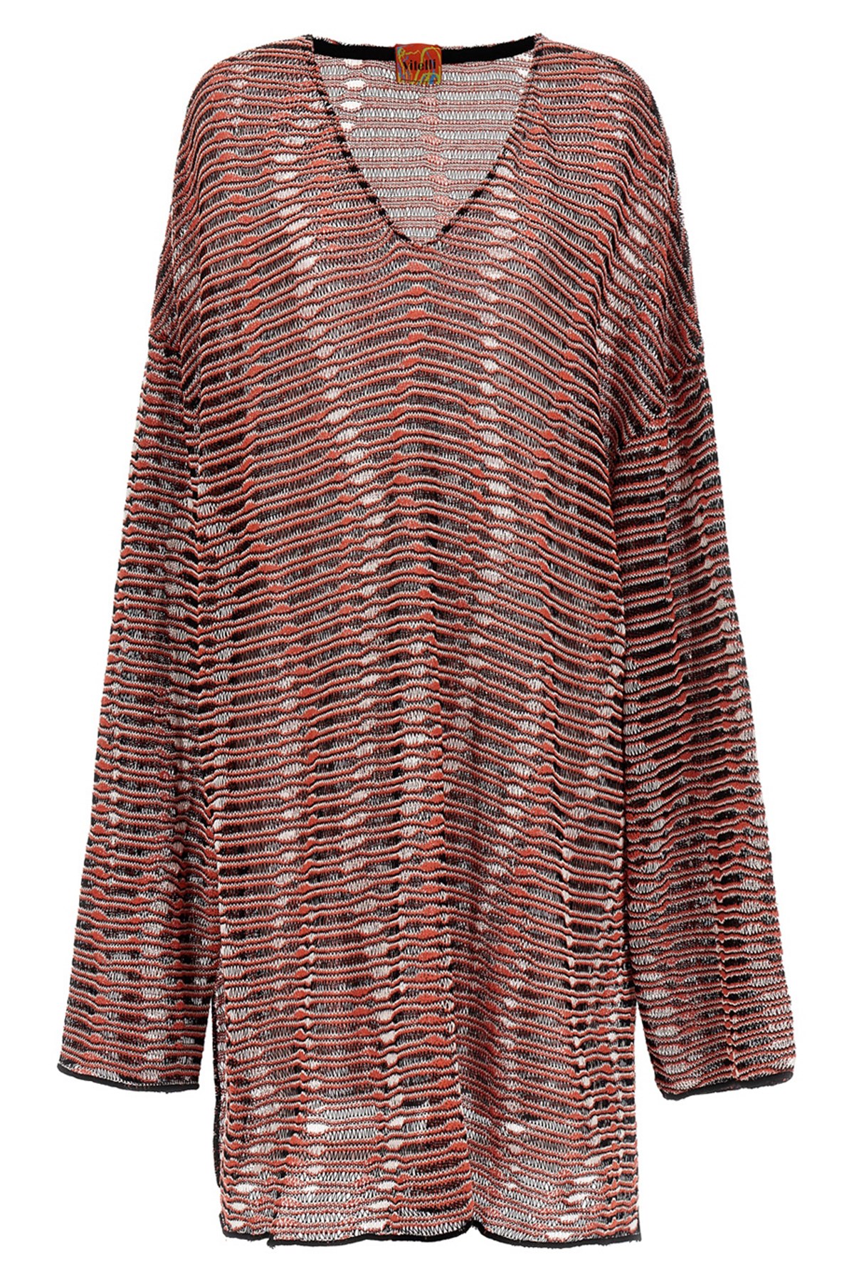 Vitelli Wave Jacquard Sweater, Cardigans In Brown