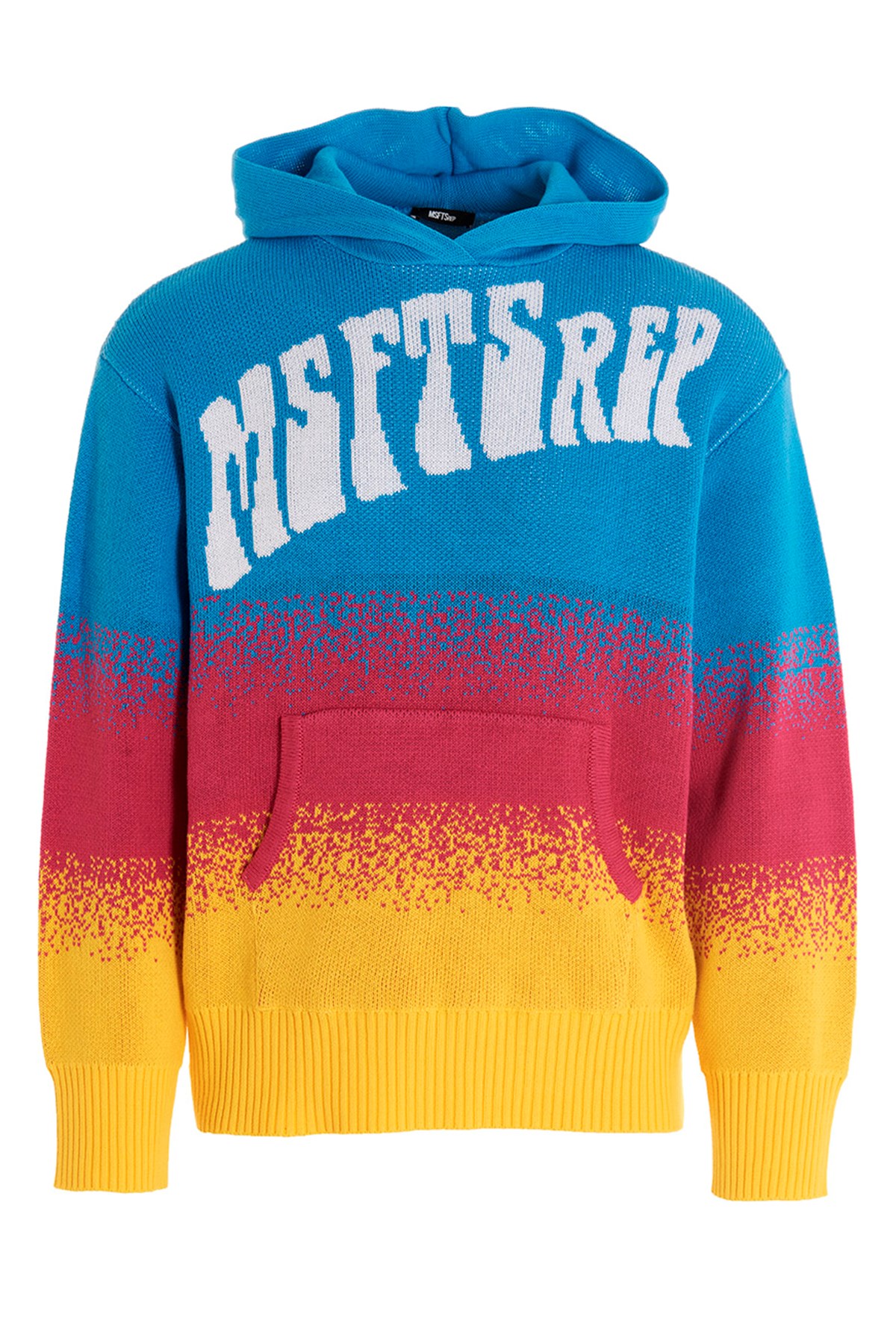 Msftsrep Logo-knit Graphic-pattern Cotton Hoody In Multi