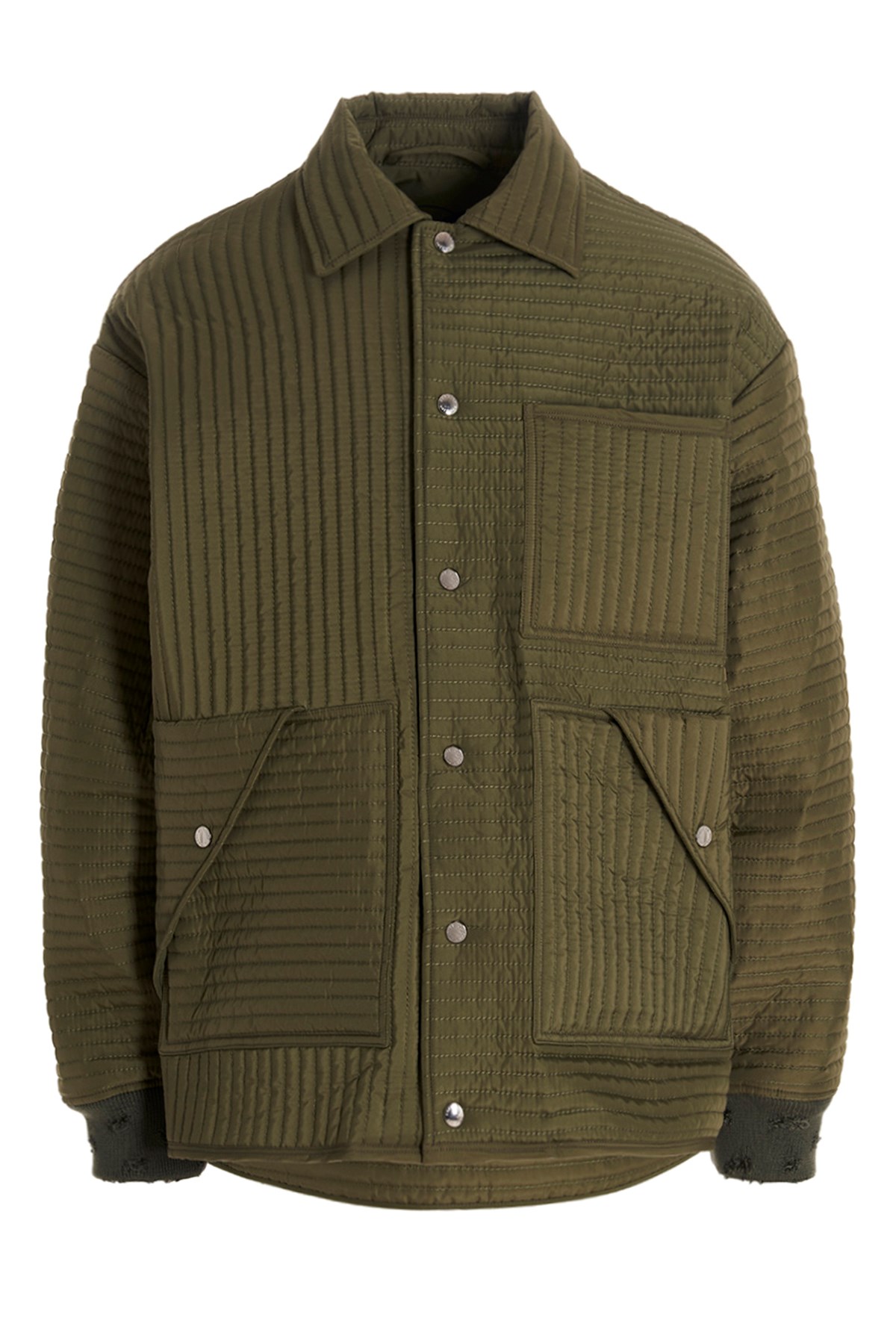 'Chore Quilted Stripes' Down Jacket - Size 0.0