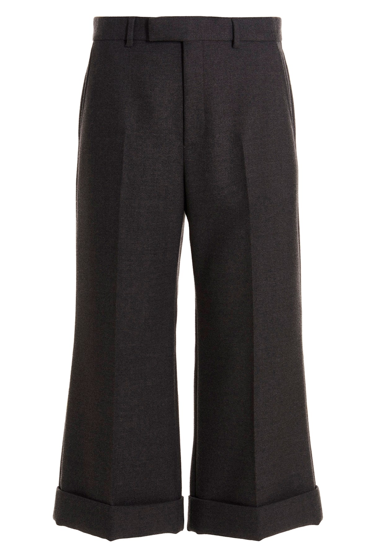 パンツ GUCCI 'Morsetto' trousers GG cotton canvas pant in blue | GUCCI® US