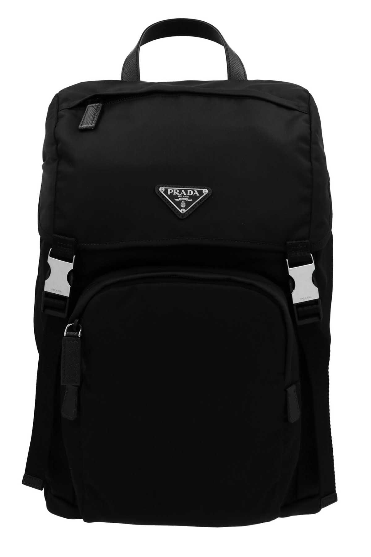 Shop Prada Re-nylon Logo Backpack