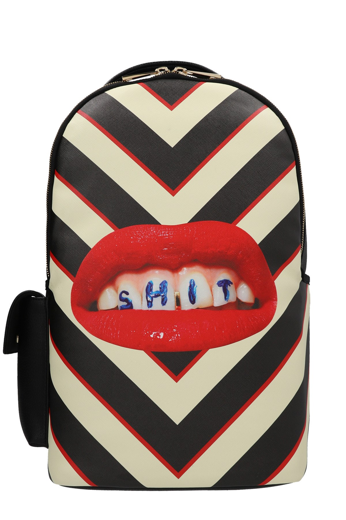 Seletti 'lipstick Black' Septic X Toiletpaper Backpack