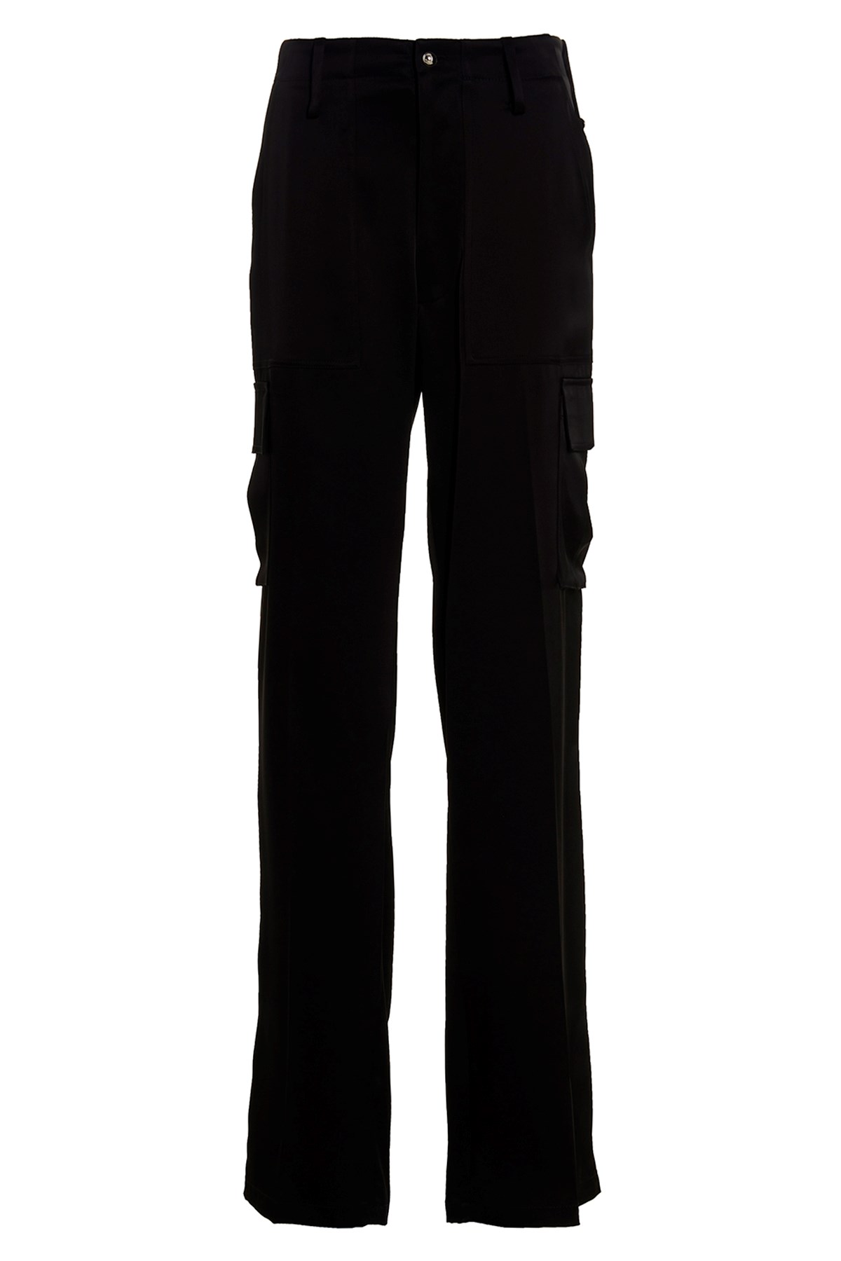 David Koma Satin Cargo Pants Belt Loops