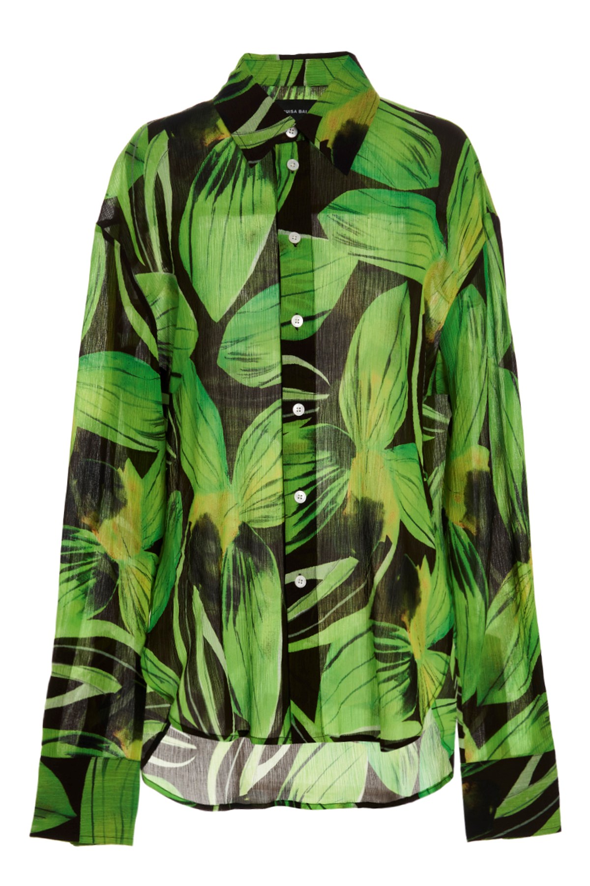 Shop Louisa Ballou Oversize Shirt With A Print.