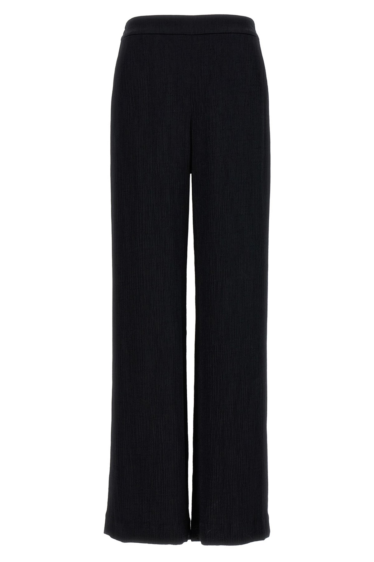 Ungaro Bella High-rise Straight-leg Velvet Pants In Black