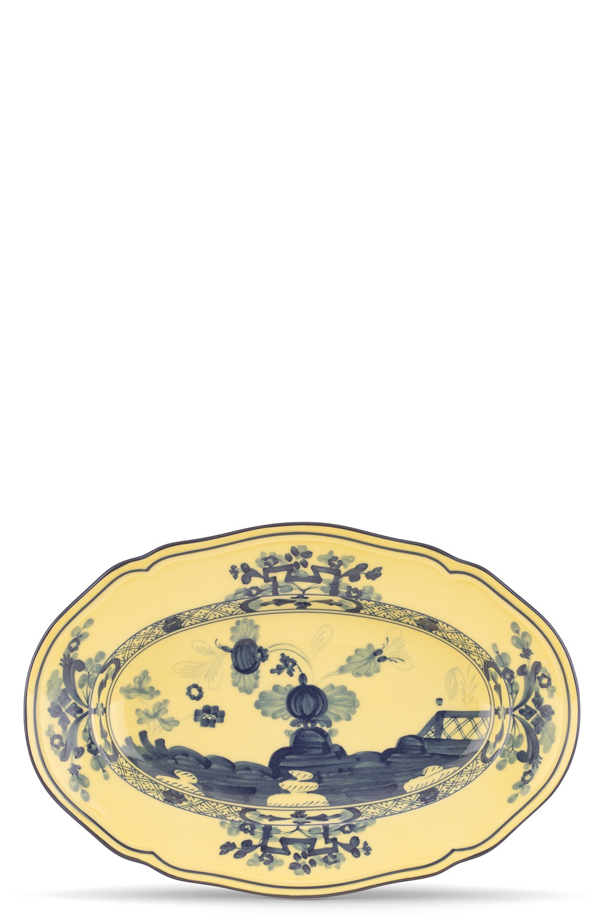 Ginori 1735 'oriente Italiano' Serving Plate In Yellow