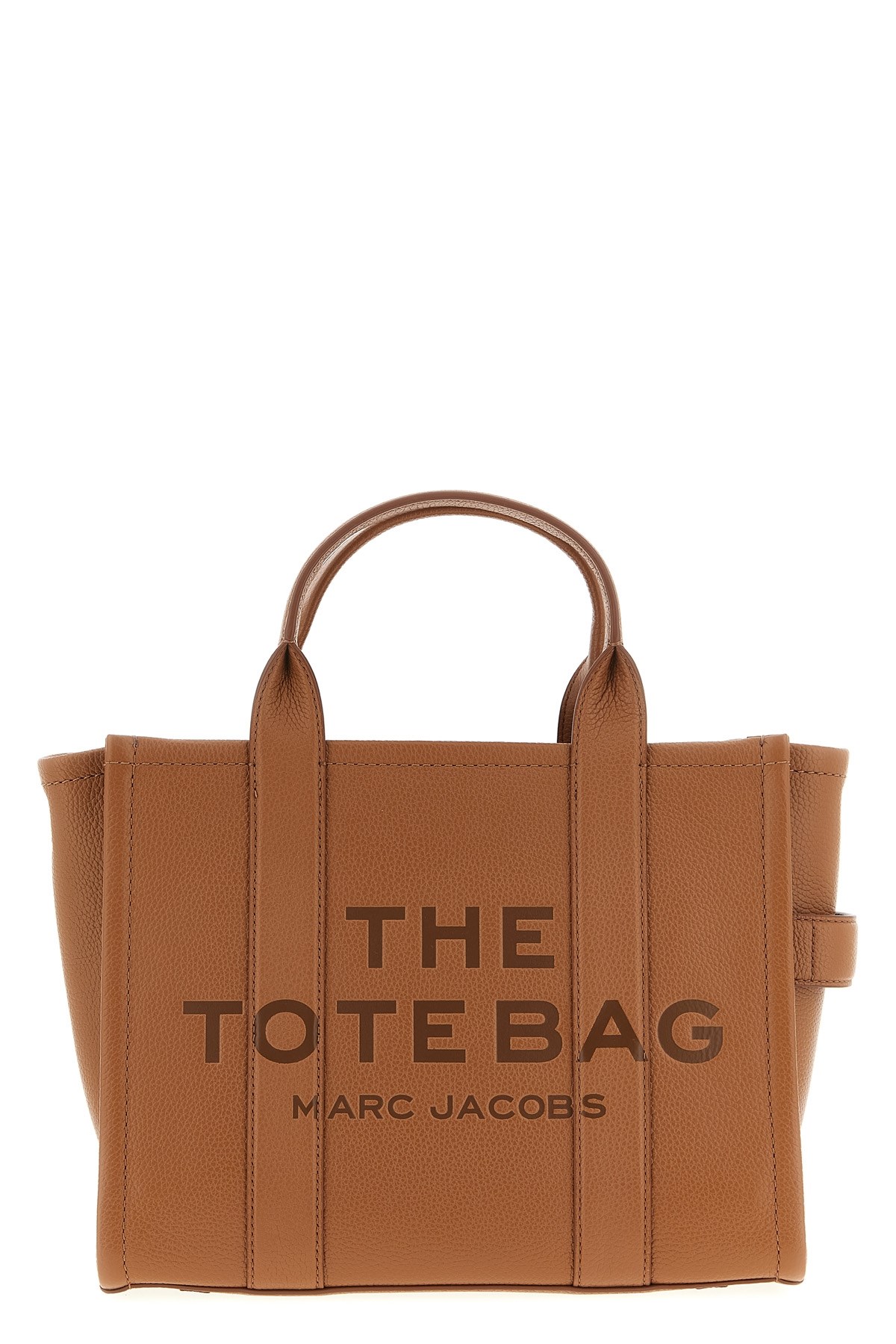 Marc Jacobs Shopping 'the Leather Medium Tote' In Brown