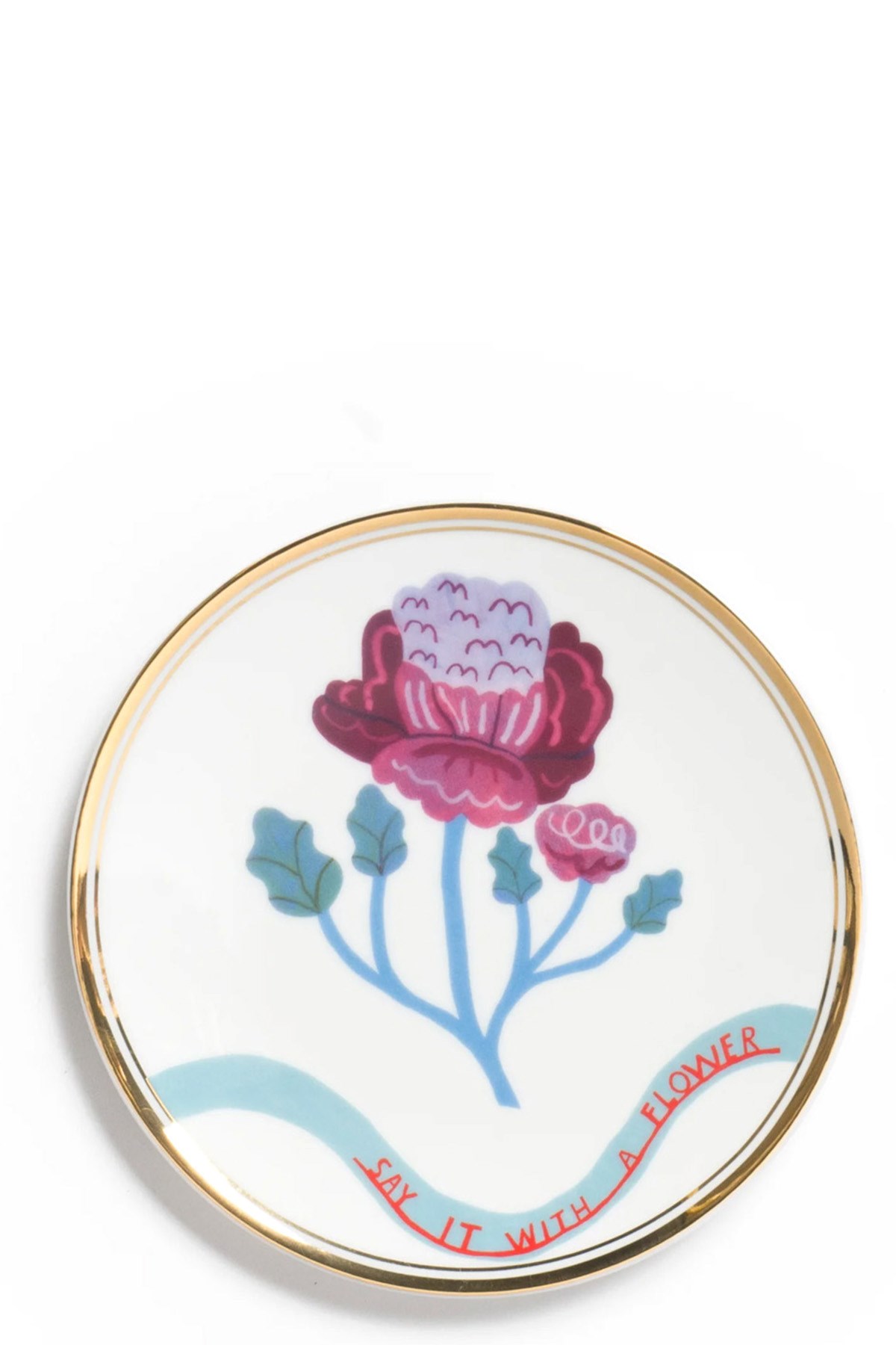 'Say It With A Flower' Plate ⌀ 15 Cm - Size U