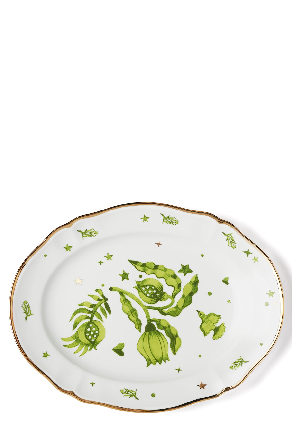 Floral Oval Tray ⌀ 34 Cm - Size U