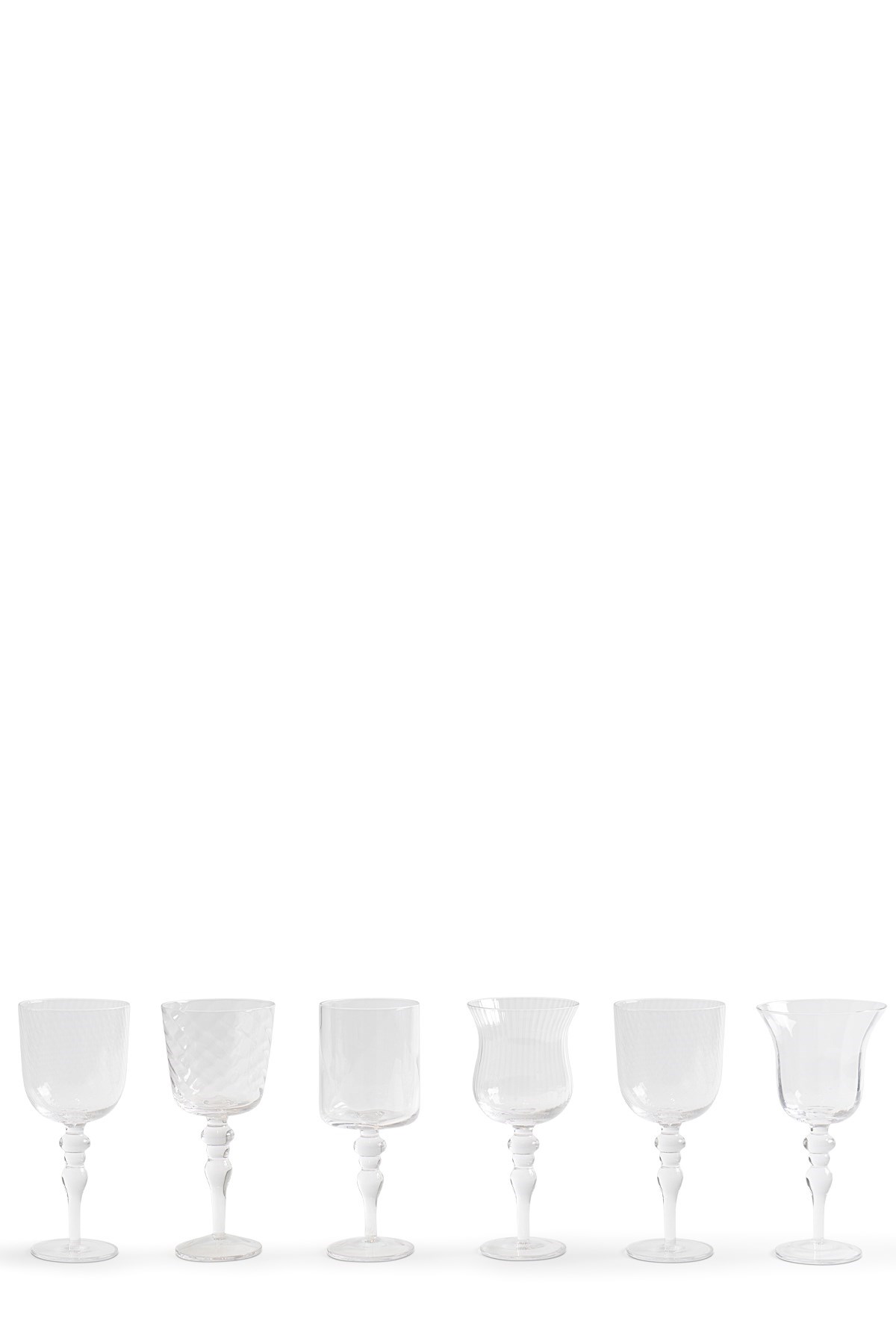 Set 6 Calici Assorted Shapes - Size U