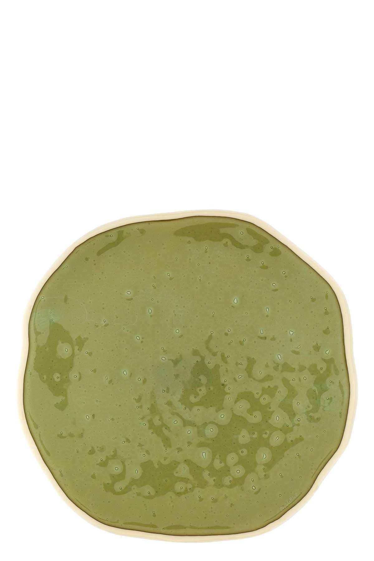 Vetrofuso Organic Shaped Dinner Plate ⌀ 31 Cm In Green