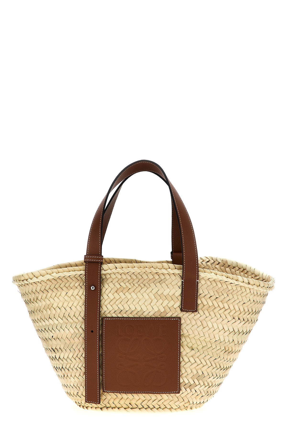 Loewe 'basket Bag' Shopping Bag In Neutral
