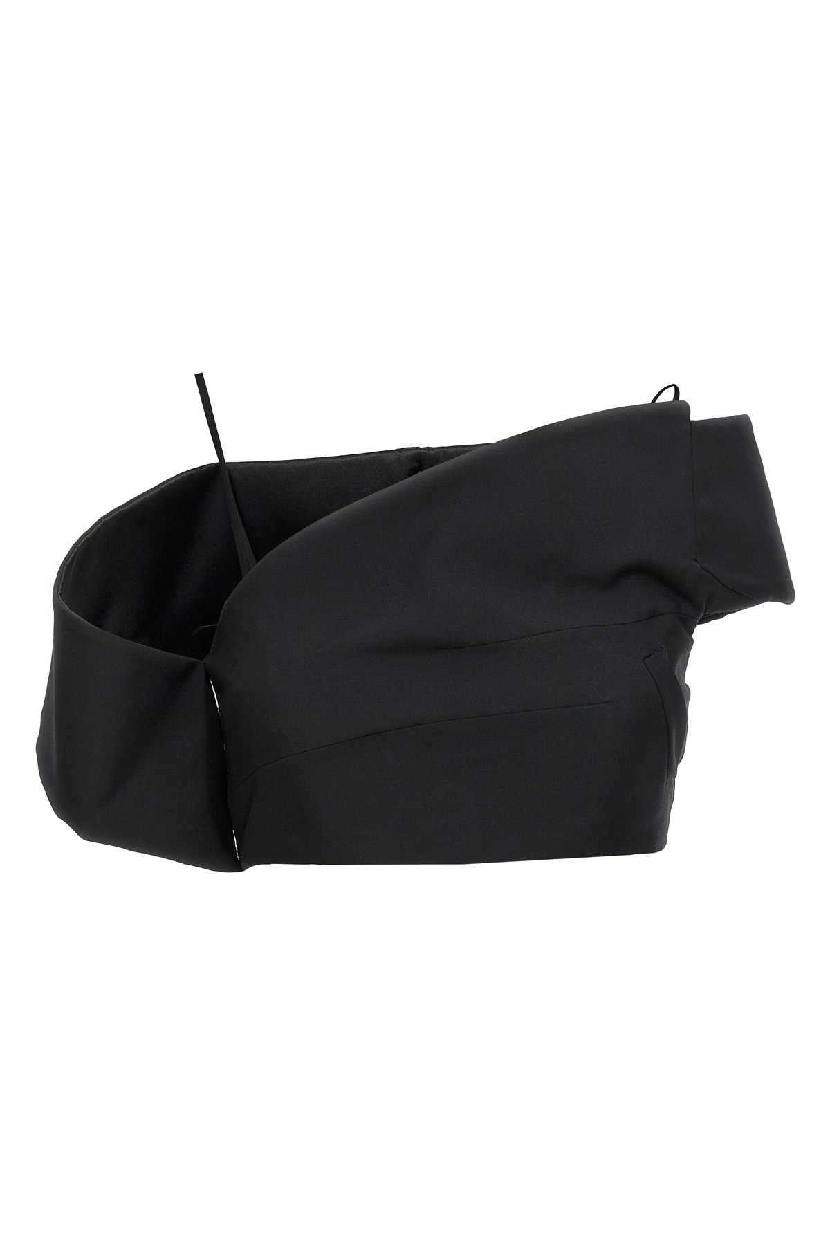 Alexander Mcqueen Deconstructed Asymmetric Crop Top