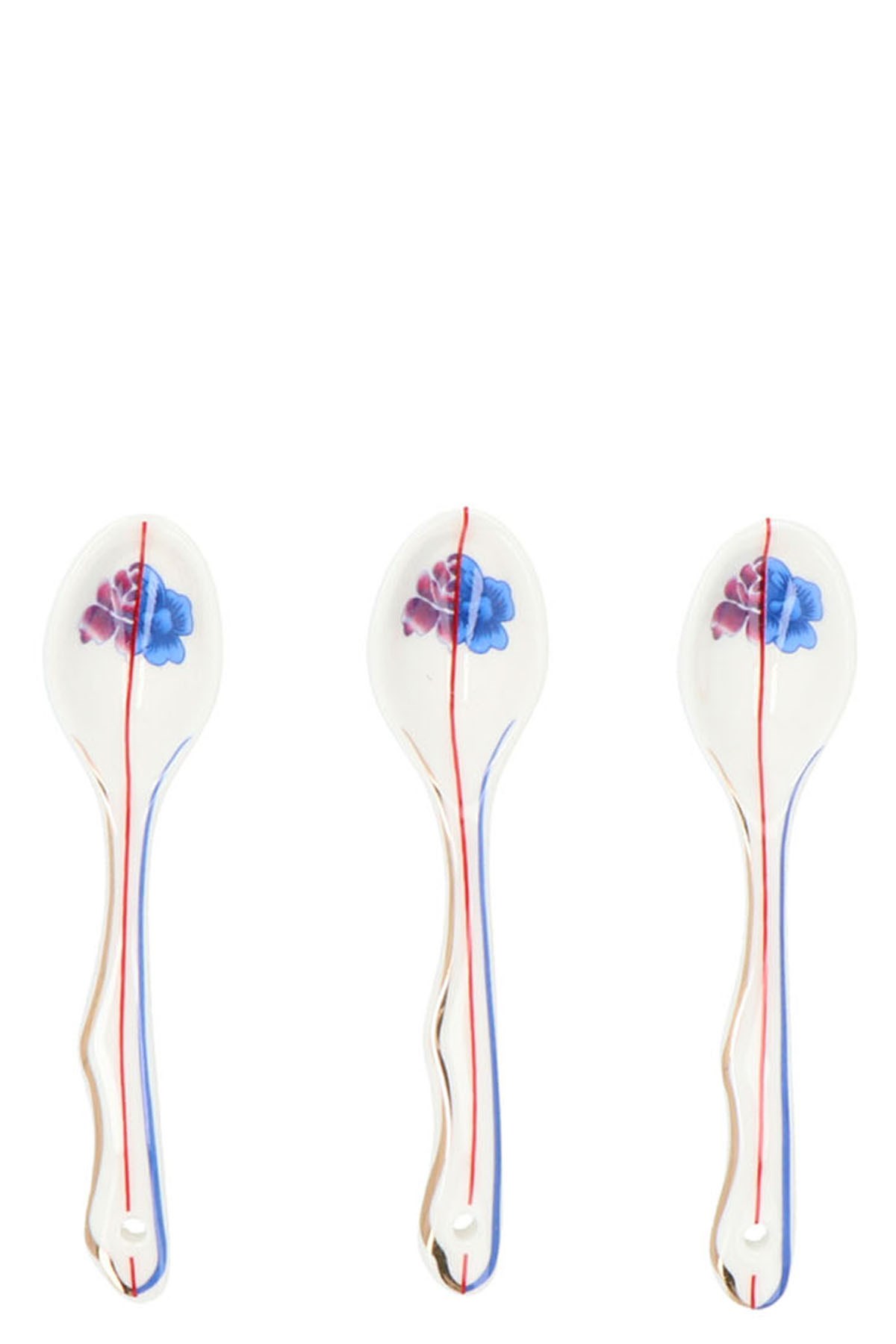 Seletti 'hybrid Armilla' Teaspoons In Multi