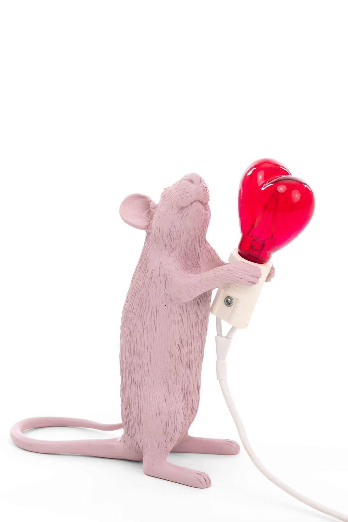 Seletti 'mouse Step Love Edition' Lamp Sequin X Marcantonio In Pink