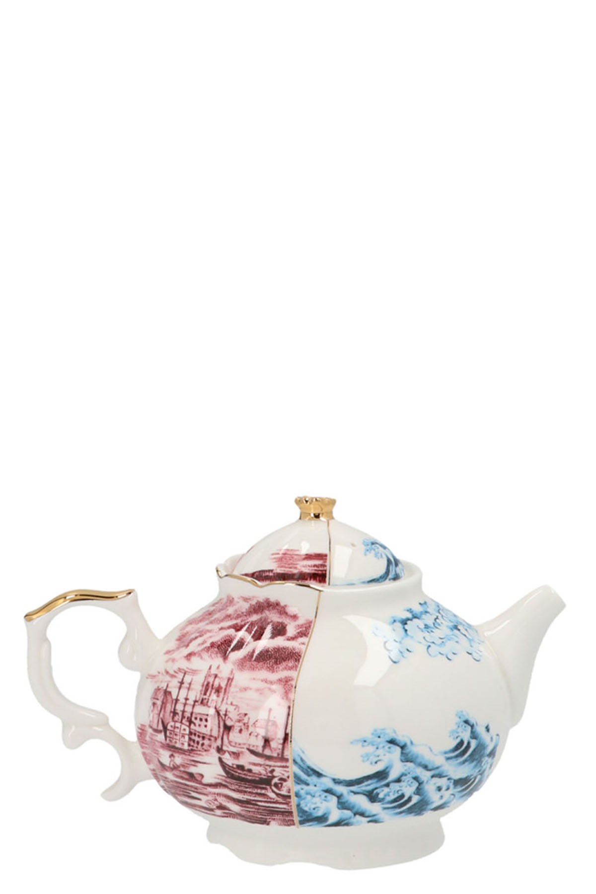 Seletti 'hybrid Smeraldina' Teapot In Multi