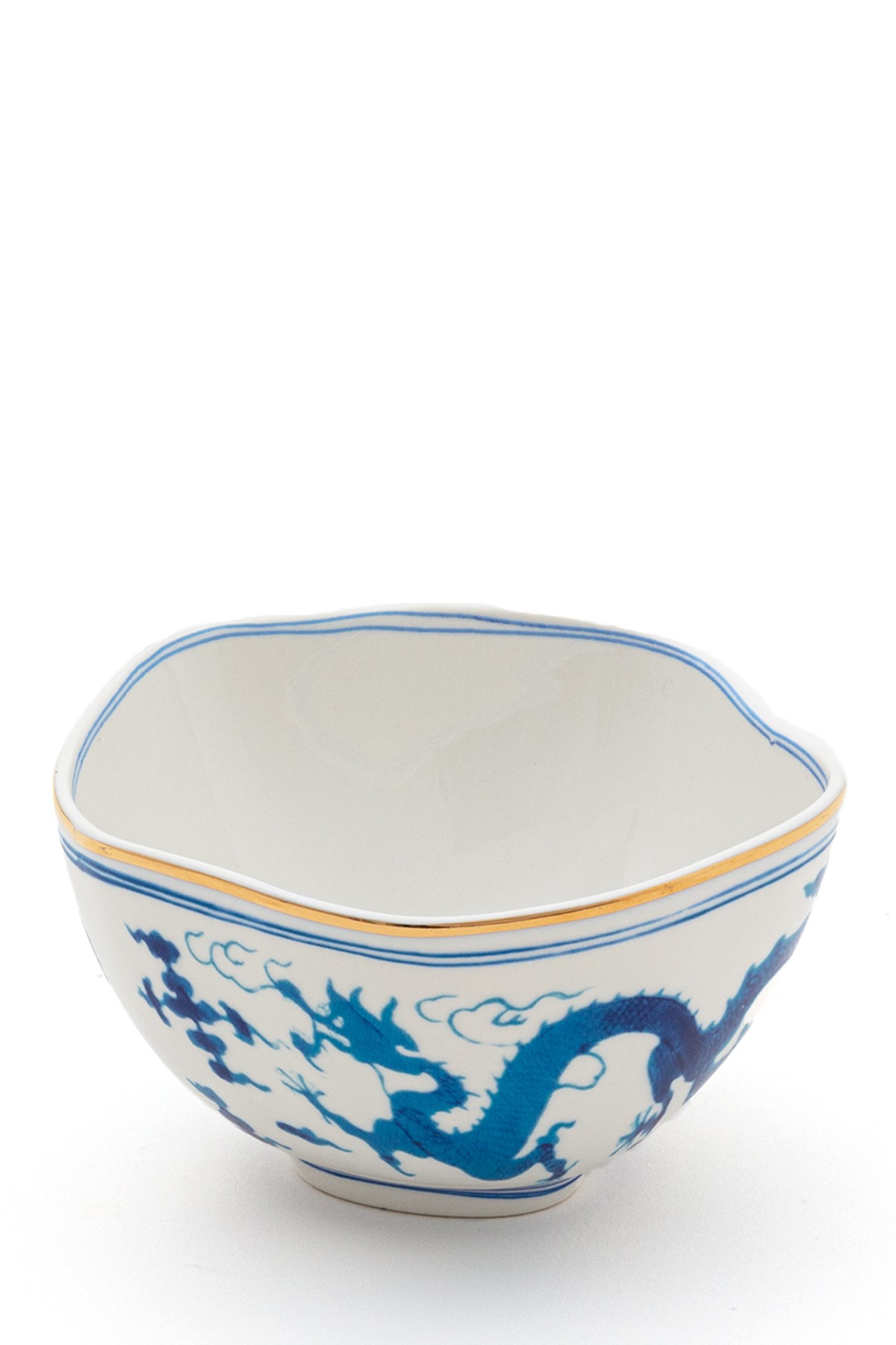 Seletti 'dragon Bird' Classics On Acid Silk X Diesel Living Bowl ⌀ 12 In Multi