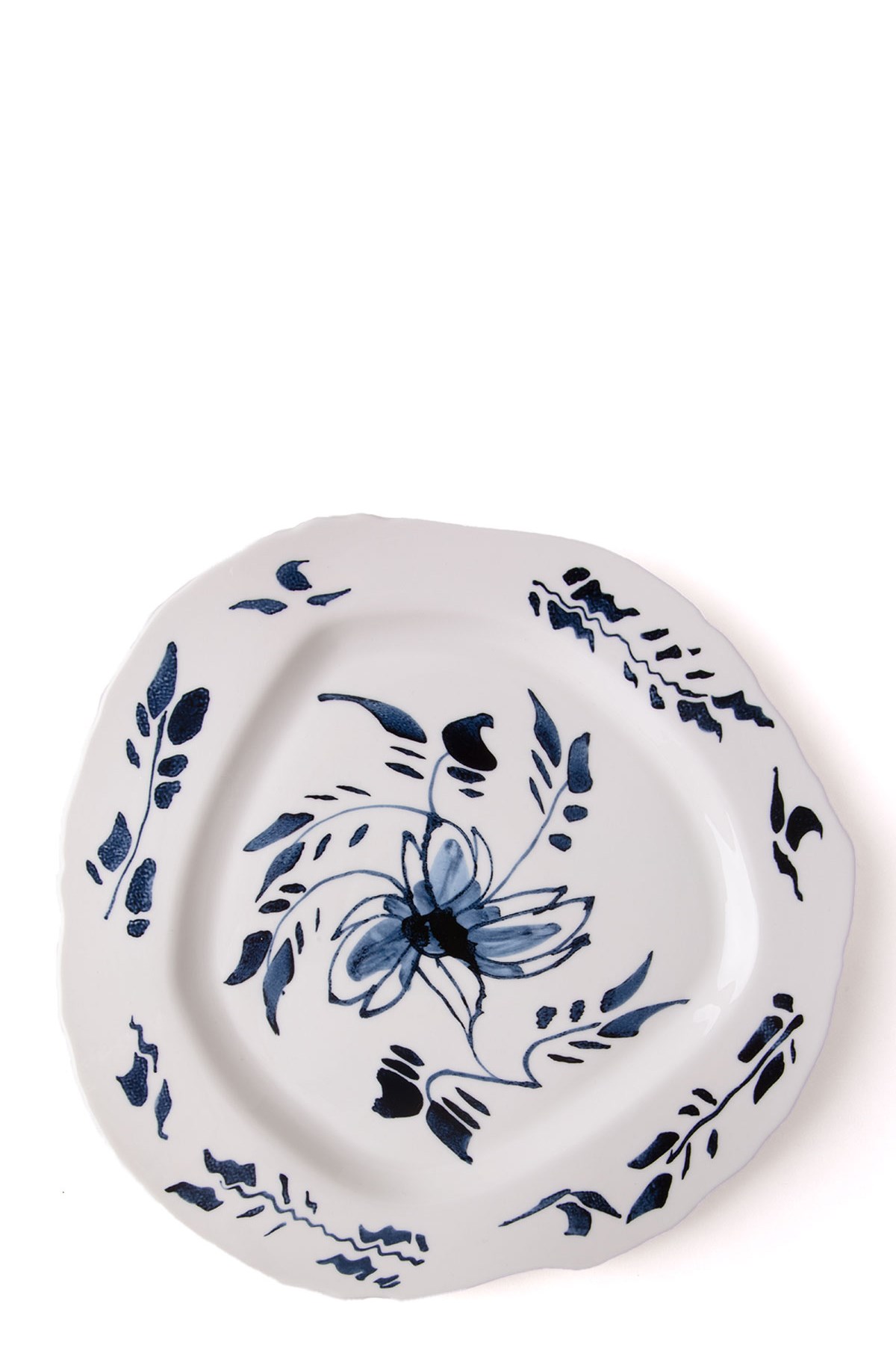 Seletti X Diesel Living Classics On Acid English Delft Porcelain Dinner Plate 28cm In Multi