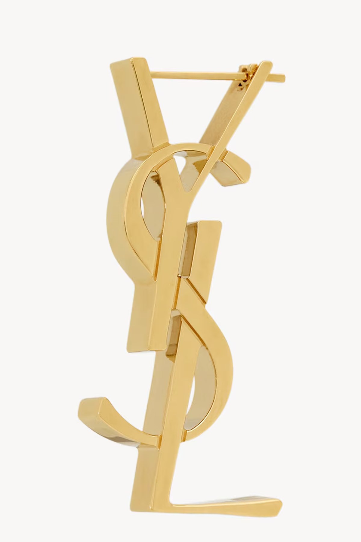 Saint Laurent Monogram-lettering Earrings