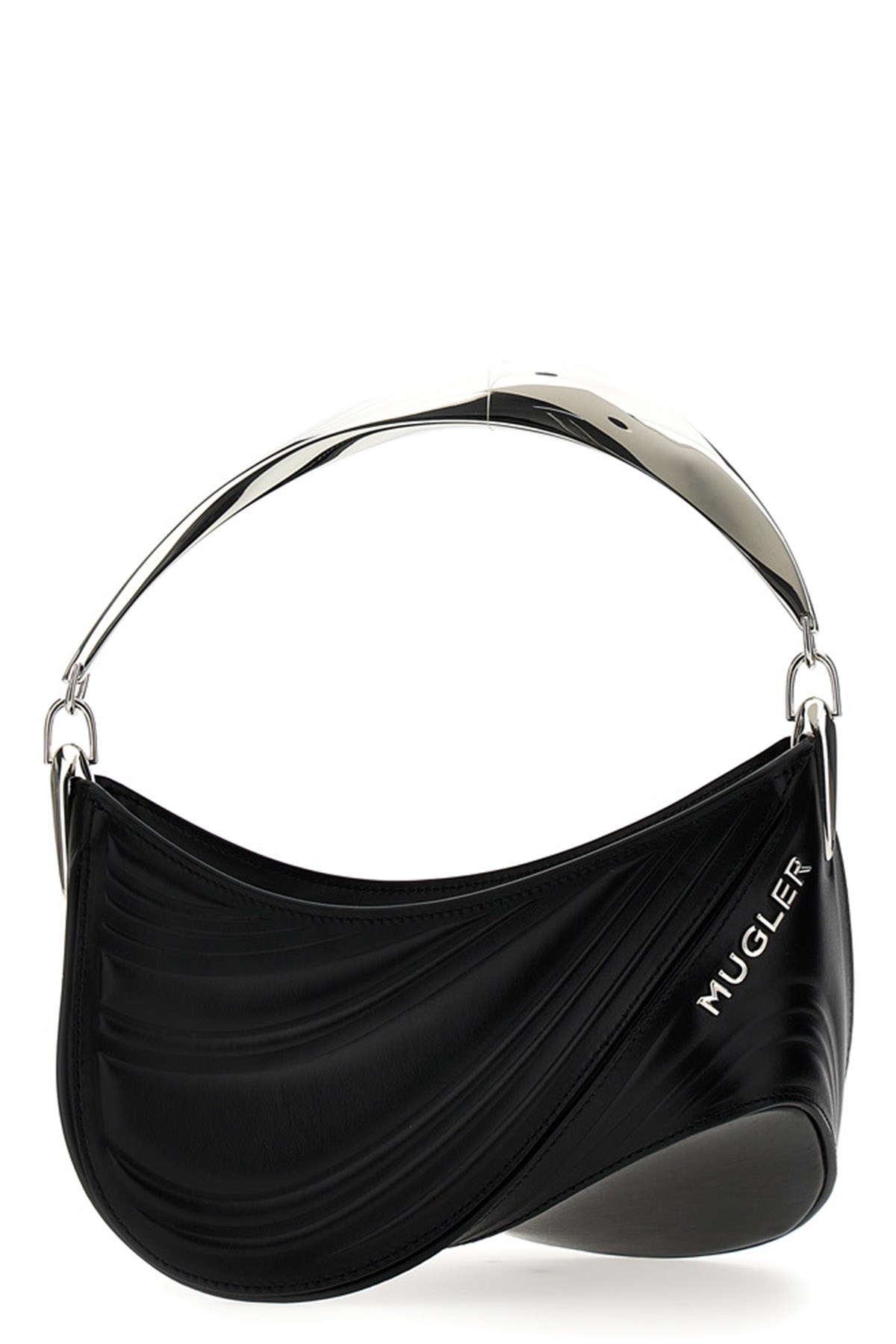 Mugler 'small Embossed Spiral Curve 01' Handbag
