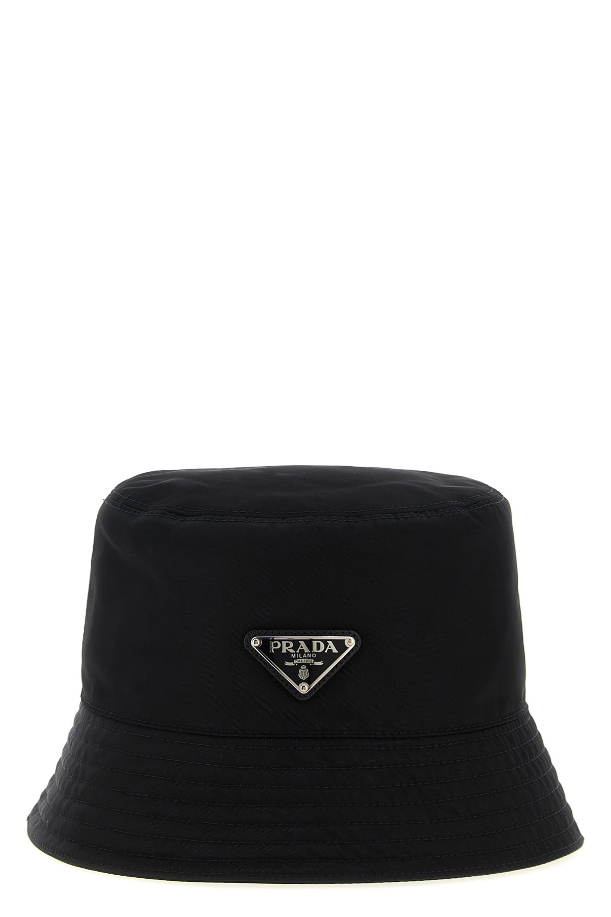 ? Prada Re-Nylon Bucket Hat PRADA RE-NYLON POUCH BUCKET HAT BLACK SIZE MEDIUM | eBay main image 4