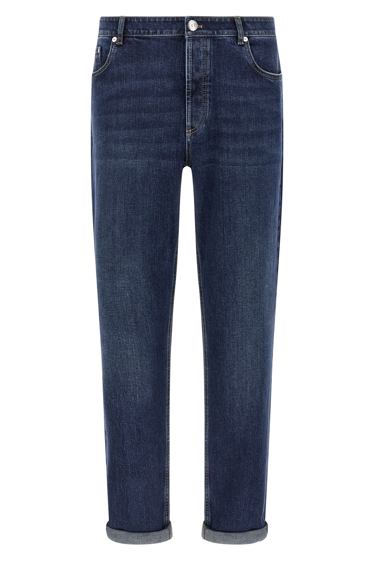 BRUNELLO CUCINELLI Logo Embroidery Stretch Jeans