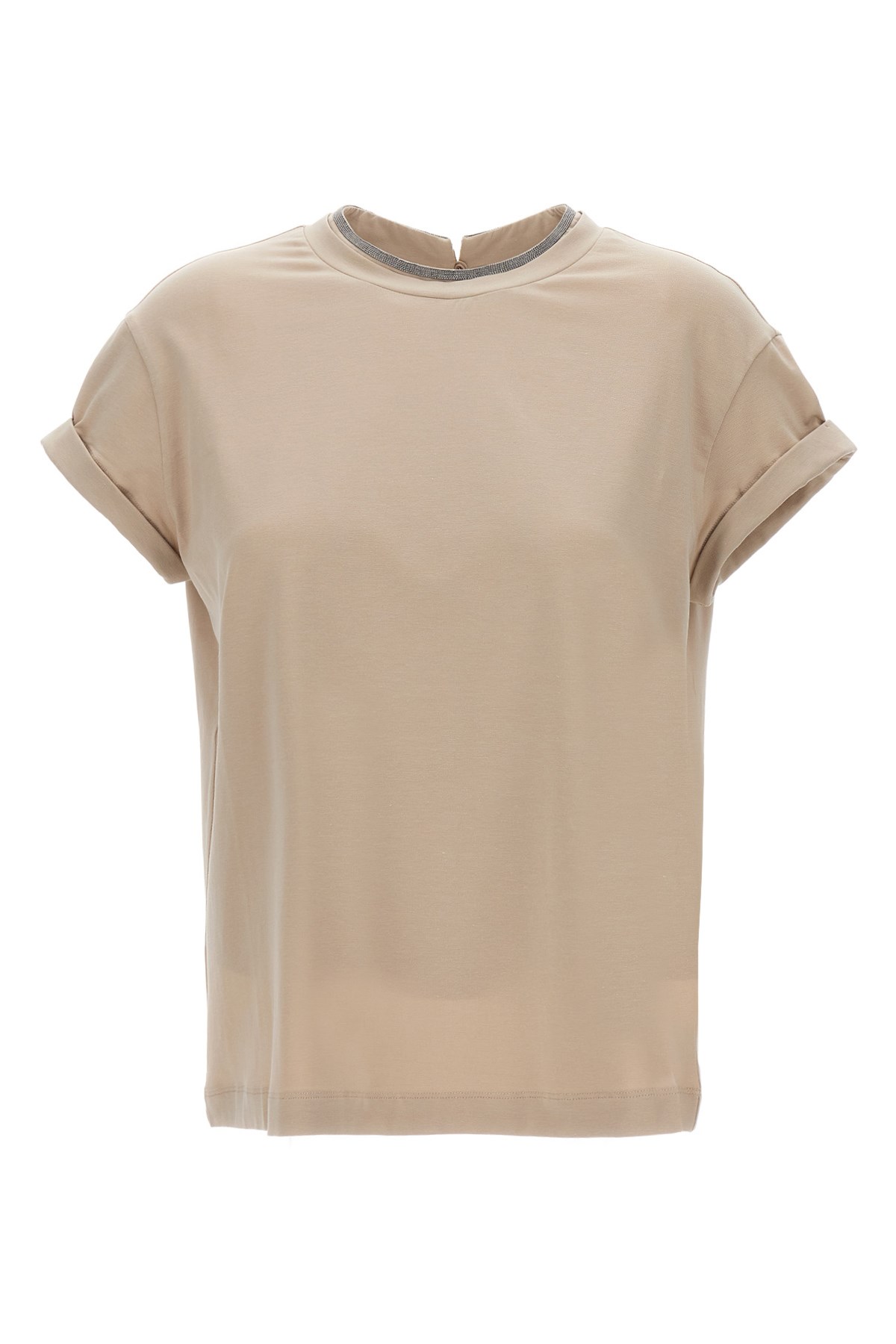 Brunello Cucinelli Monile T-shirt In Sand