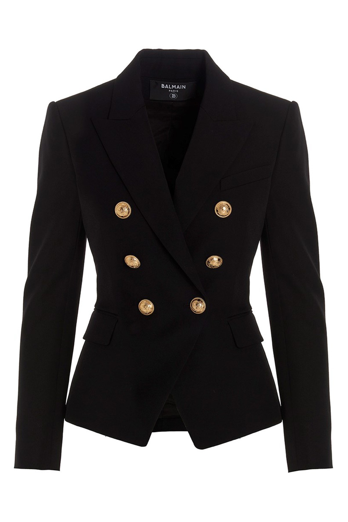 BALMAIN BALMAIN DOUBLE BREAST BLAZER JACKET WITH LOGO BUTTONS