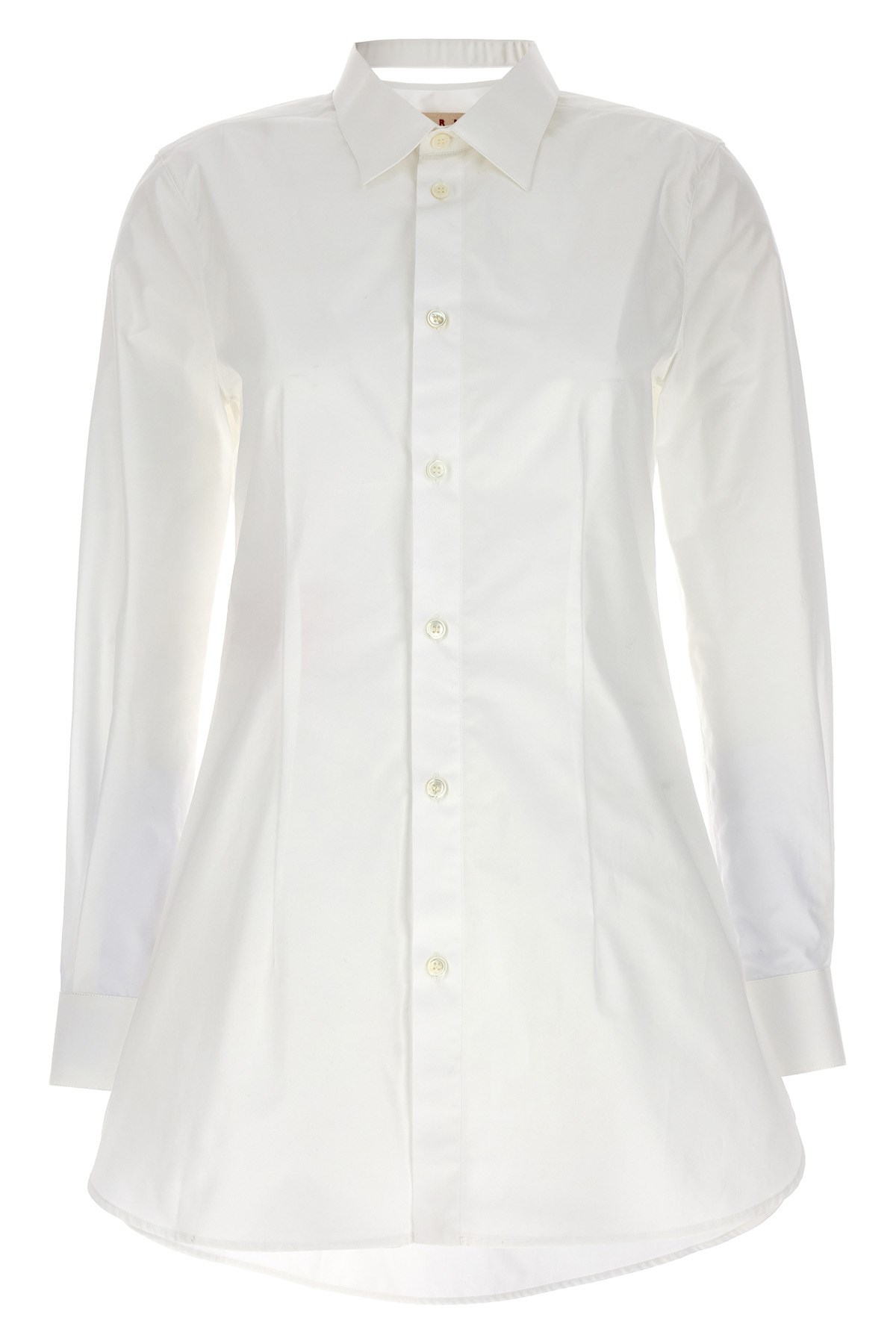 Marni Camicia In Popeline Bianco Donna