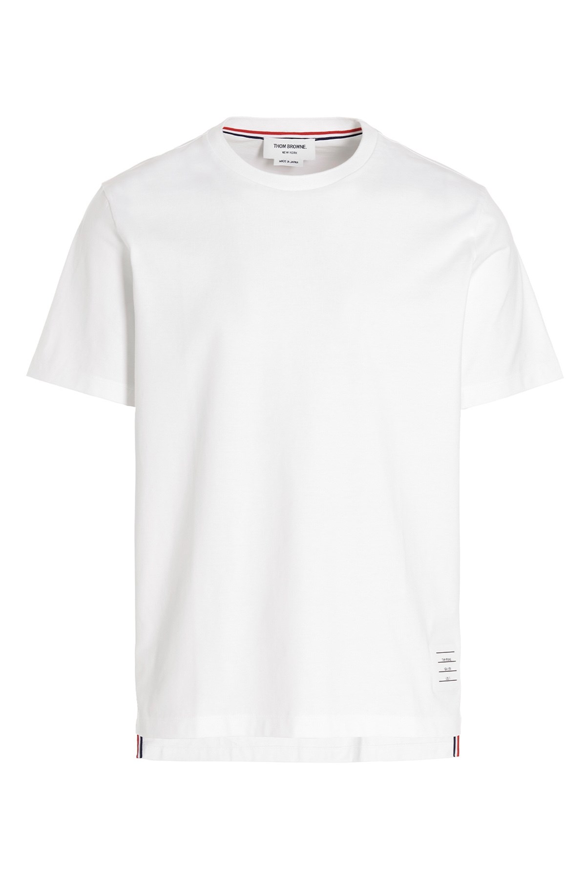 Thom Browne Jersey Relaxed Side Slit Tee Clothing In White
