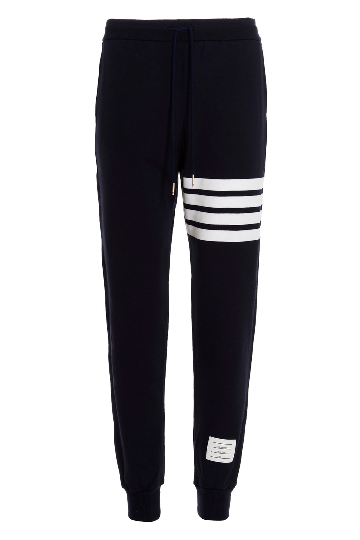 Thom Browne Pantalone Jogging Con Stampa 4bar Stripe In Black