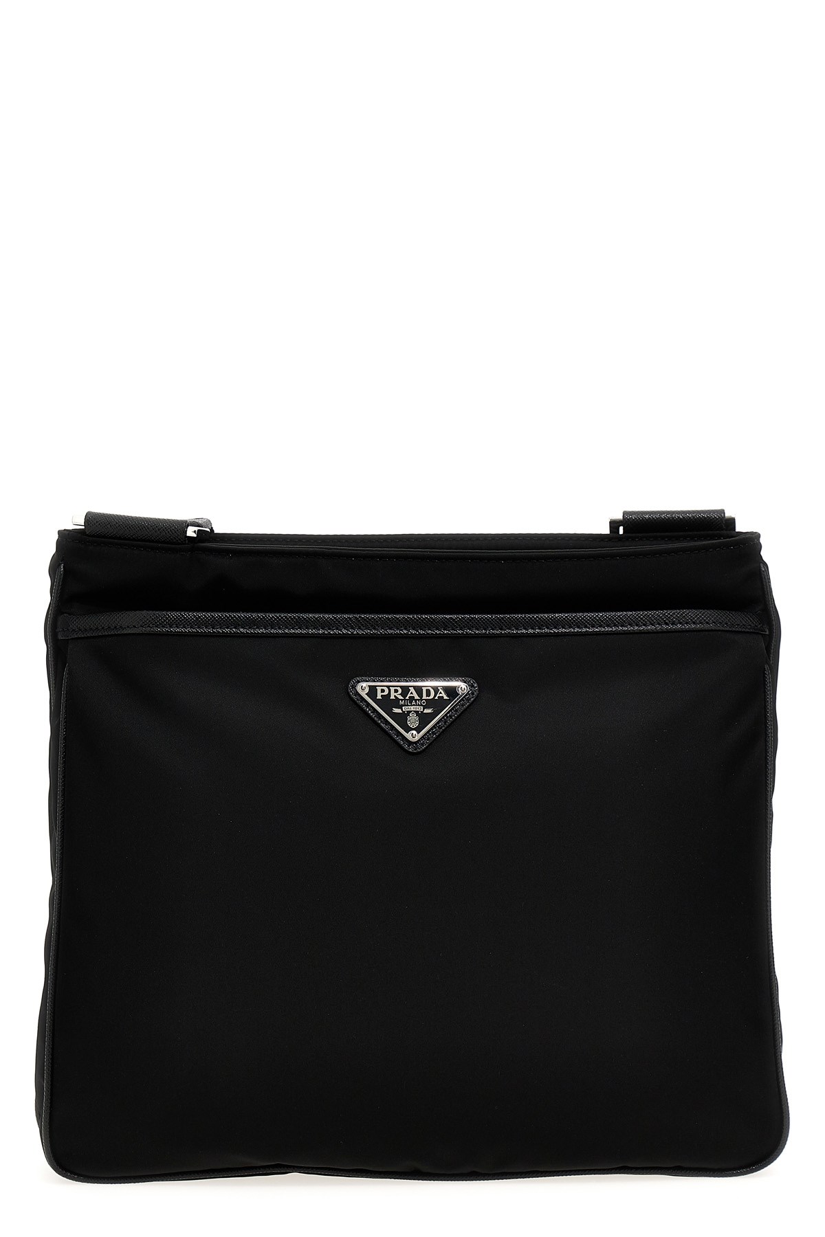 Prada Re-nylon Crossbody Bag Crossbody Bags Black In Black