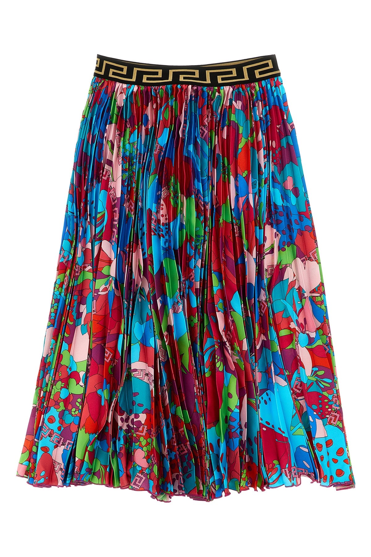 Versace Kids Floral Skirt In Multi
