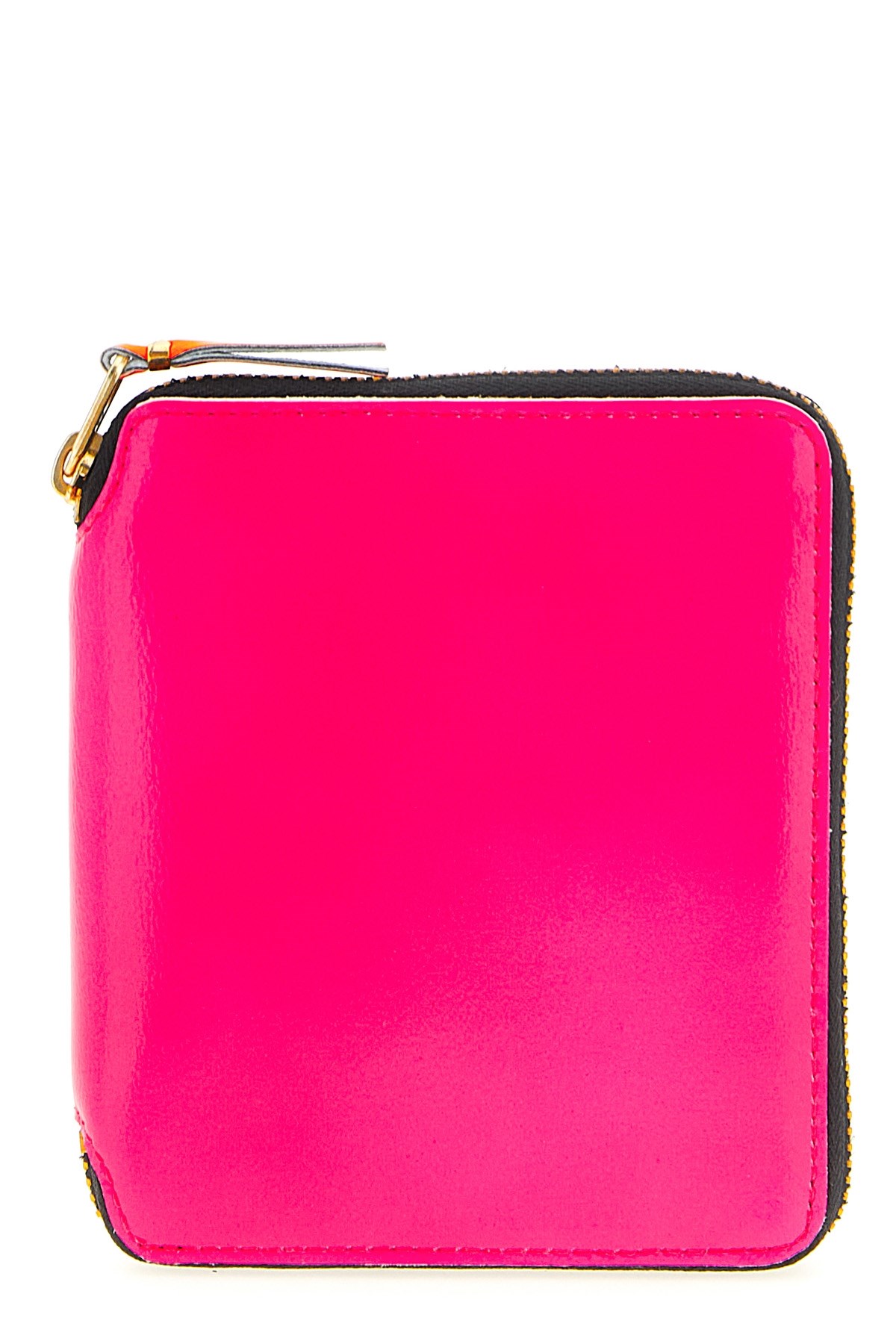 Comme Des Garçons Super Fluo Zip-around Leather Wallet In Multi