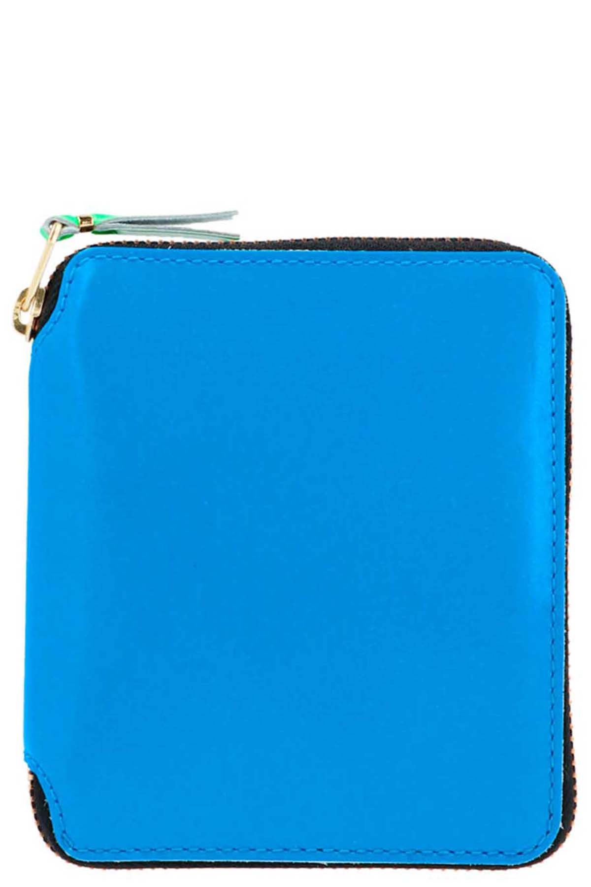 Comme Des Garçons Super Fluo Wallet In Blue