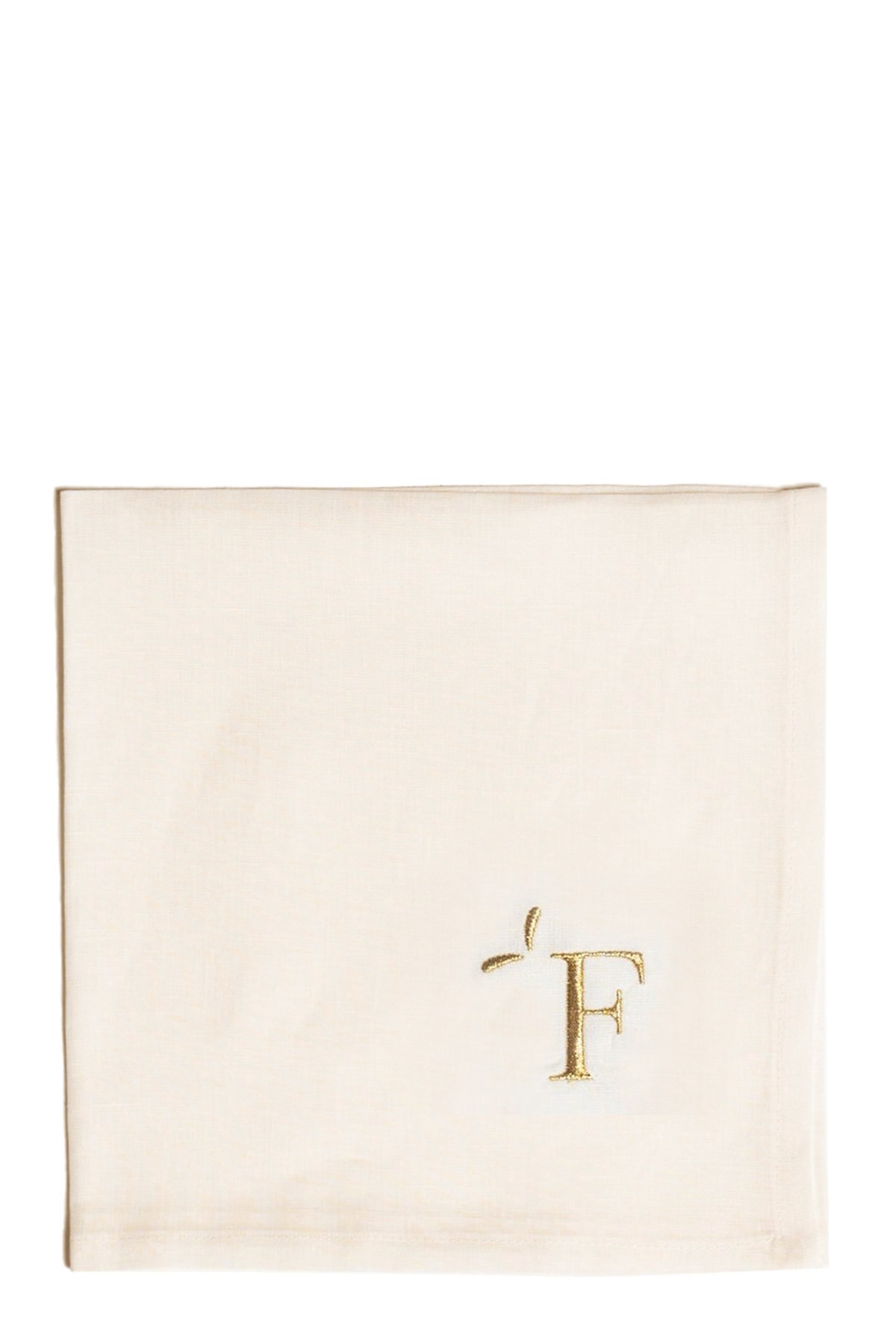 Bitossi 'f' Napkin In White